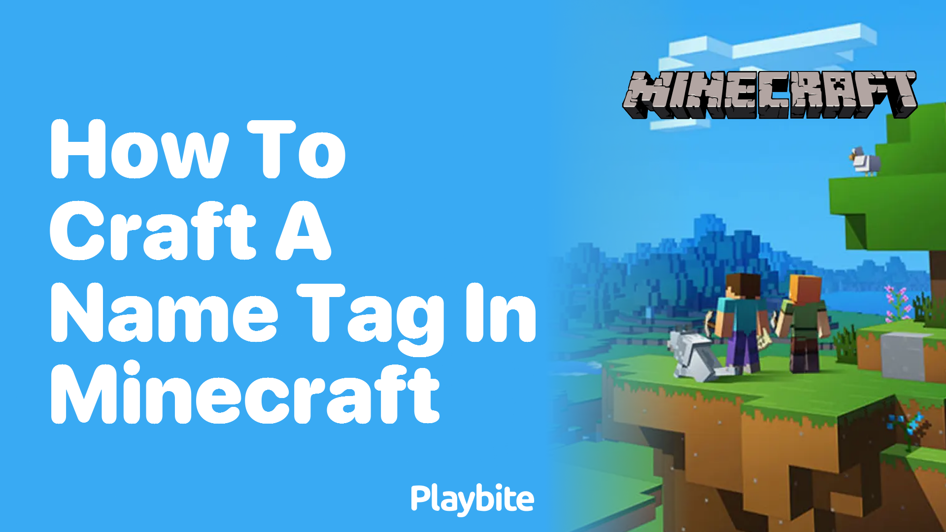 How to Craft a Name Tag in Minecraft - Playbite