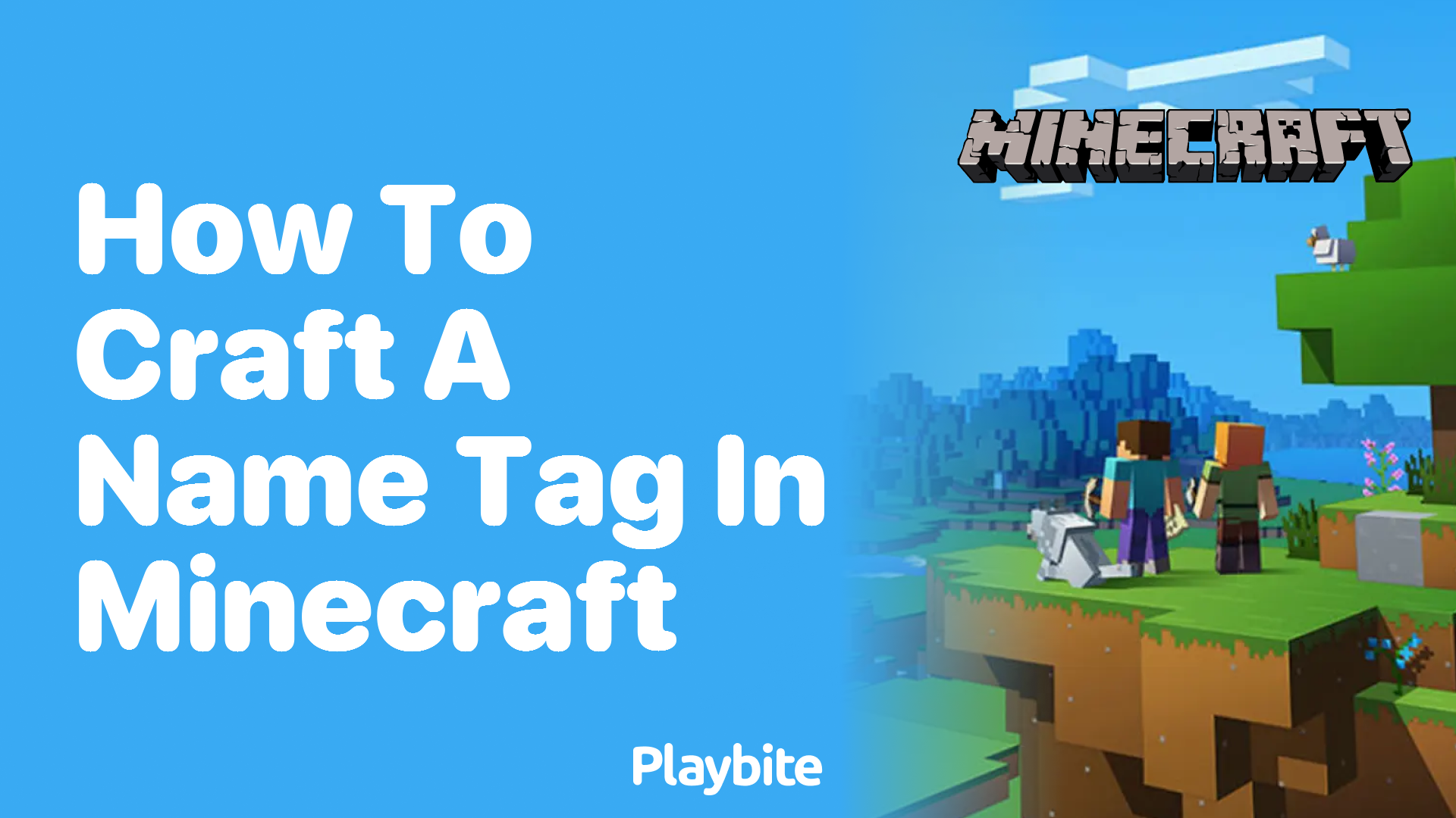 How to Craft a Name Tag in Minecraft Playbite