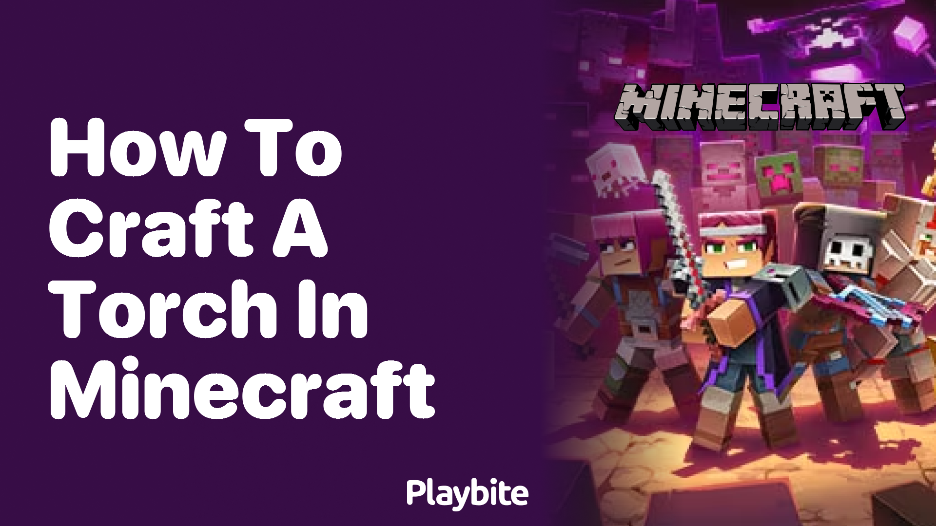 How to Craft a Torch in Minecraft Playbite