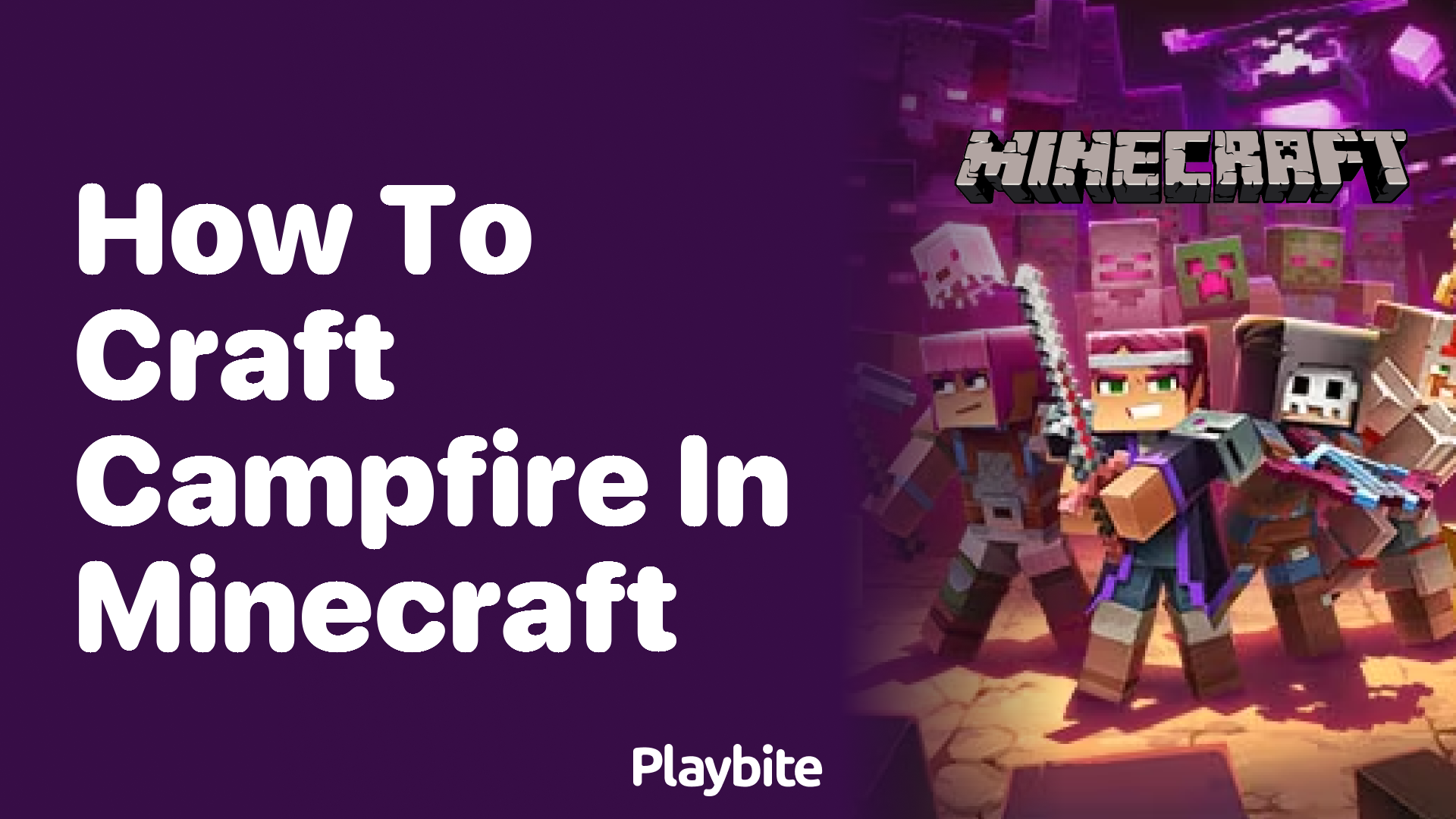 How to Craft a Campfire in Minecraft
