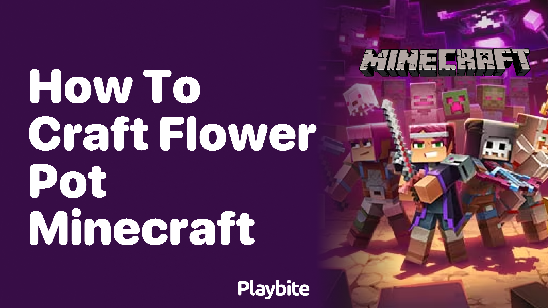 How to Craft a Flower Pot in Minecraft