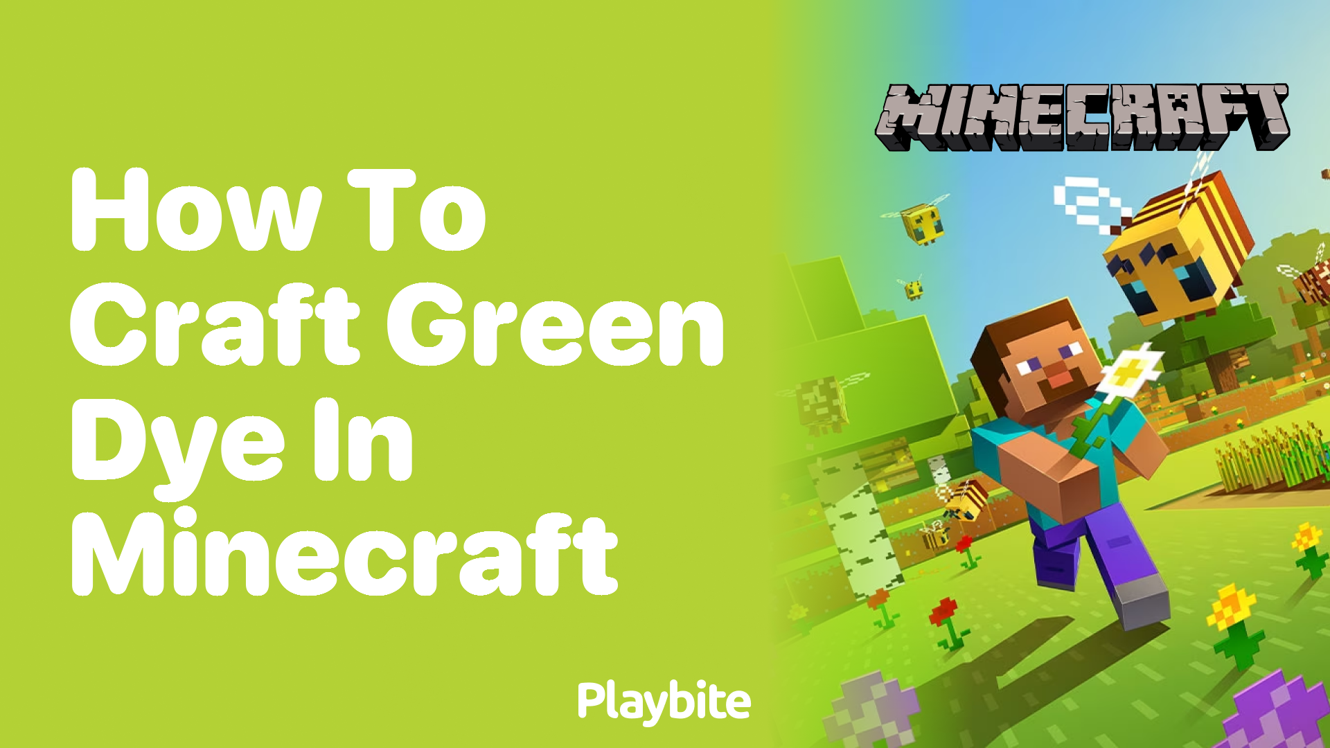 How to Craft Green Dye in Minecraft?