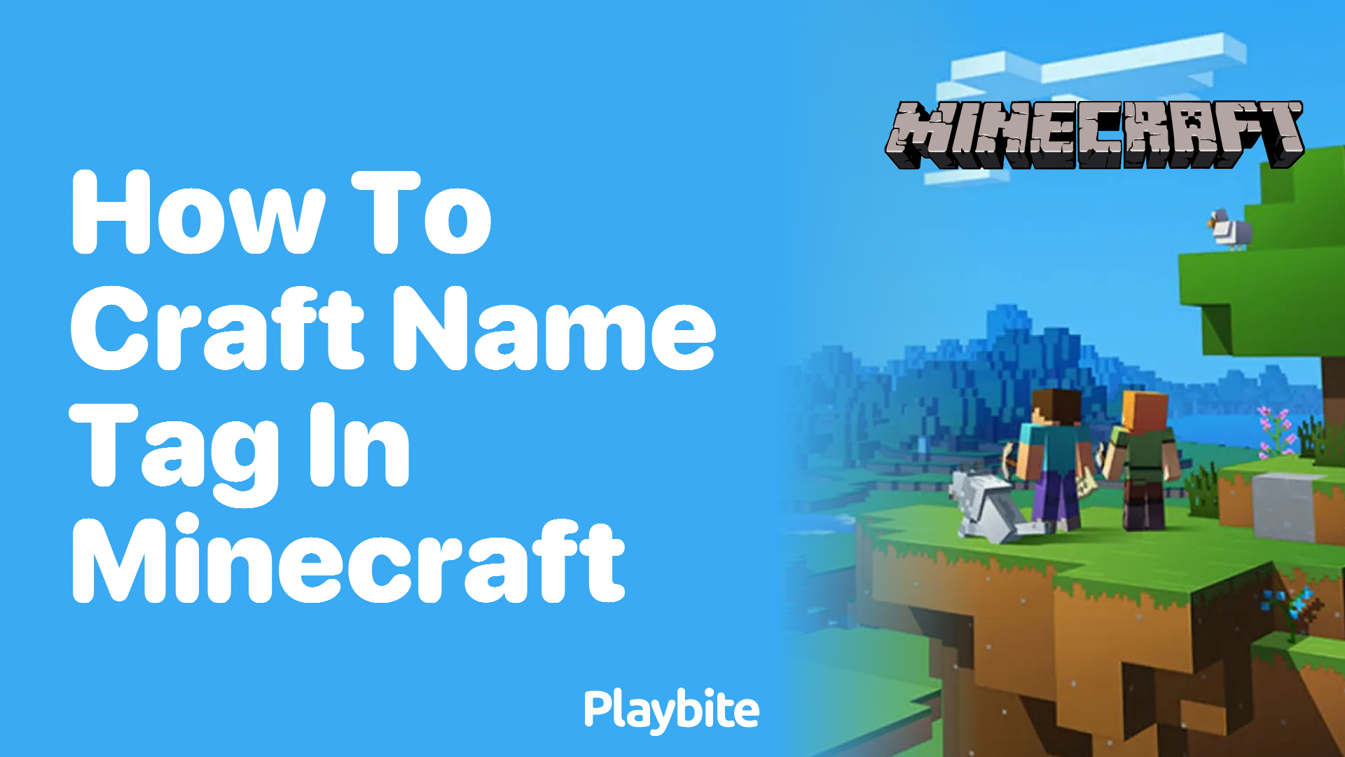 How to Craft a Name Tag in Minecraft Playbite