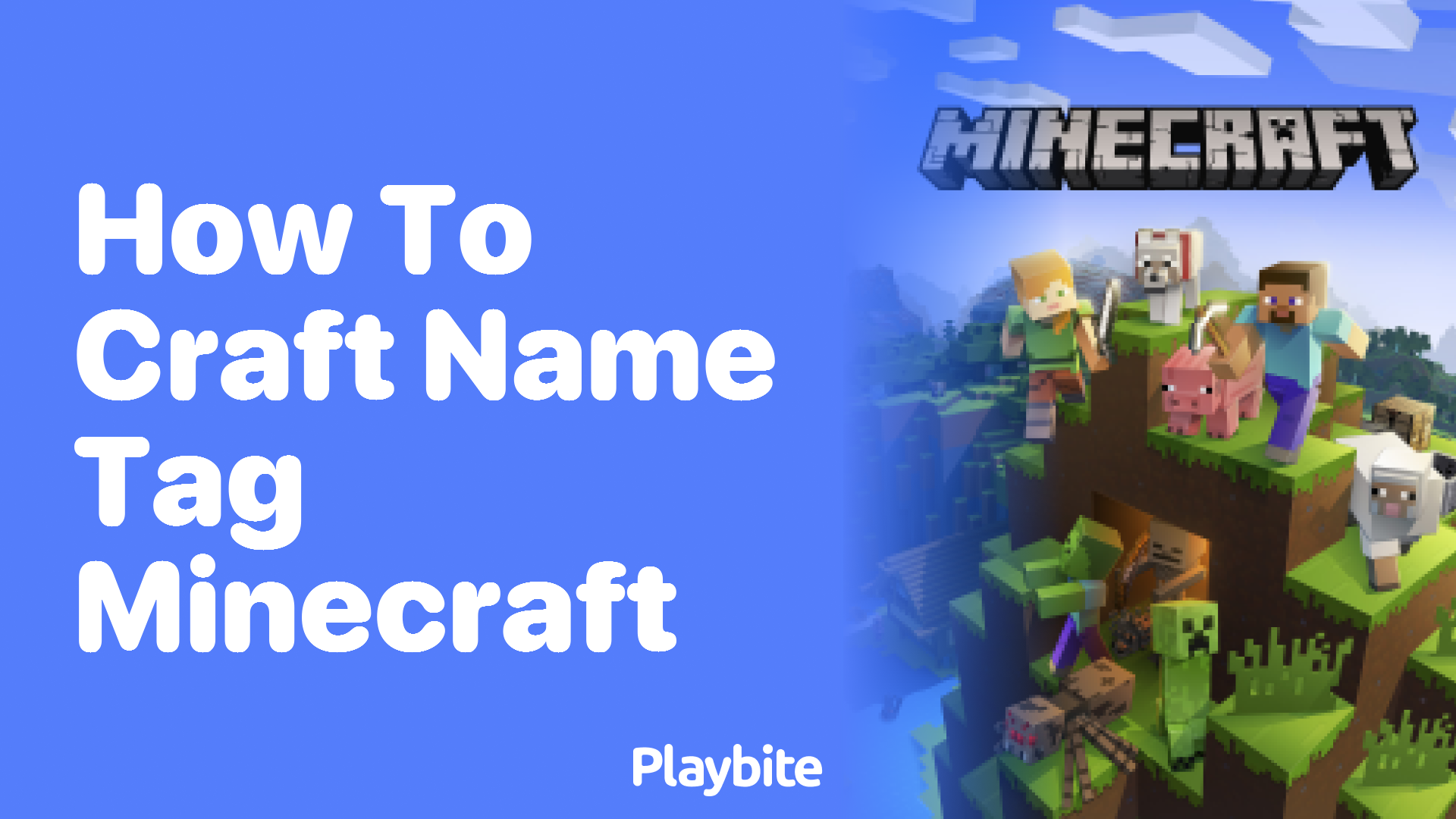 How to Craft a Name Tag in Minecraft Playbite