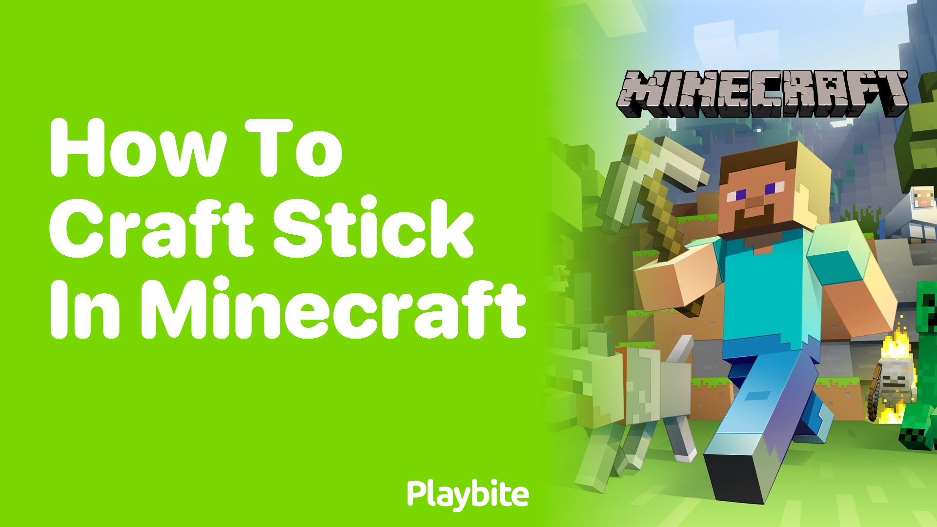 How to Craft a Stick in Minecraft