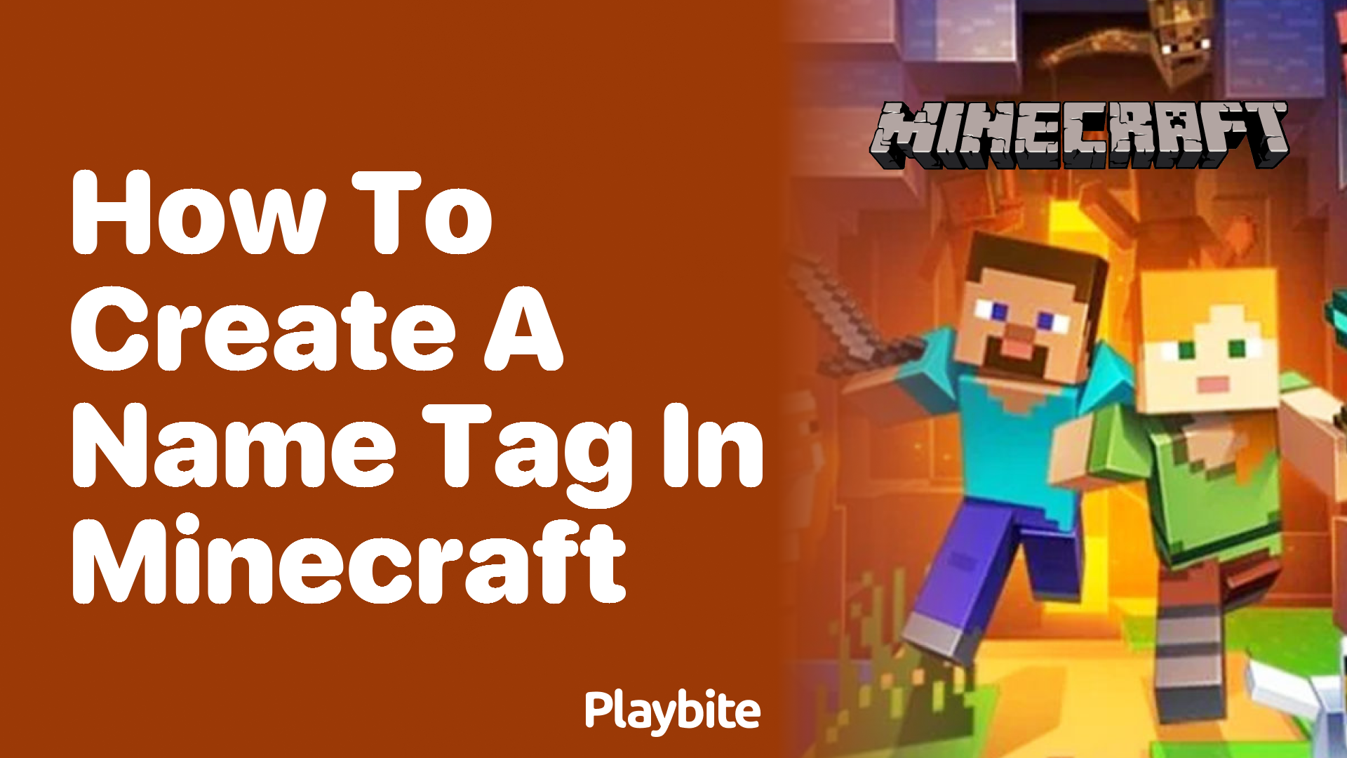 How to Create a Name Tag in Minecraft Playbite
