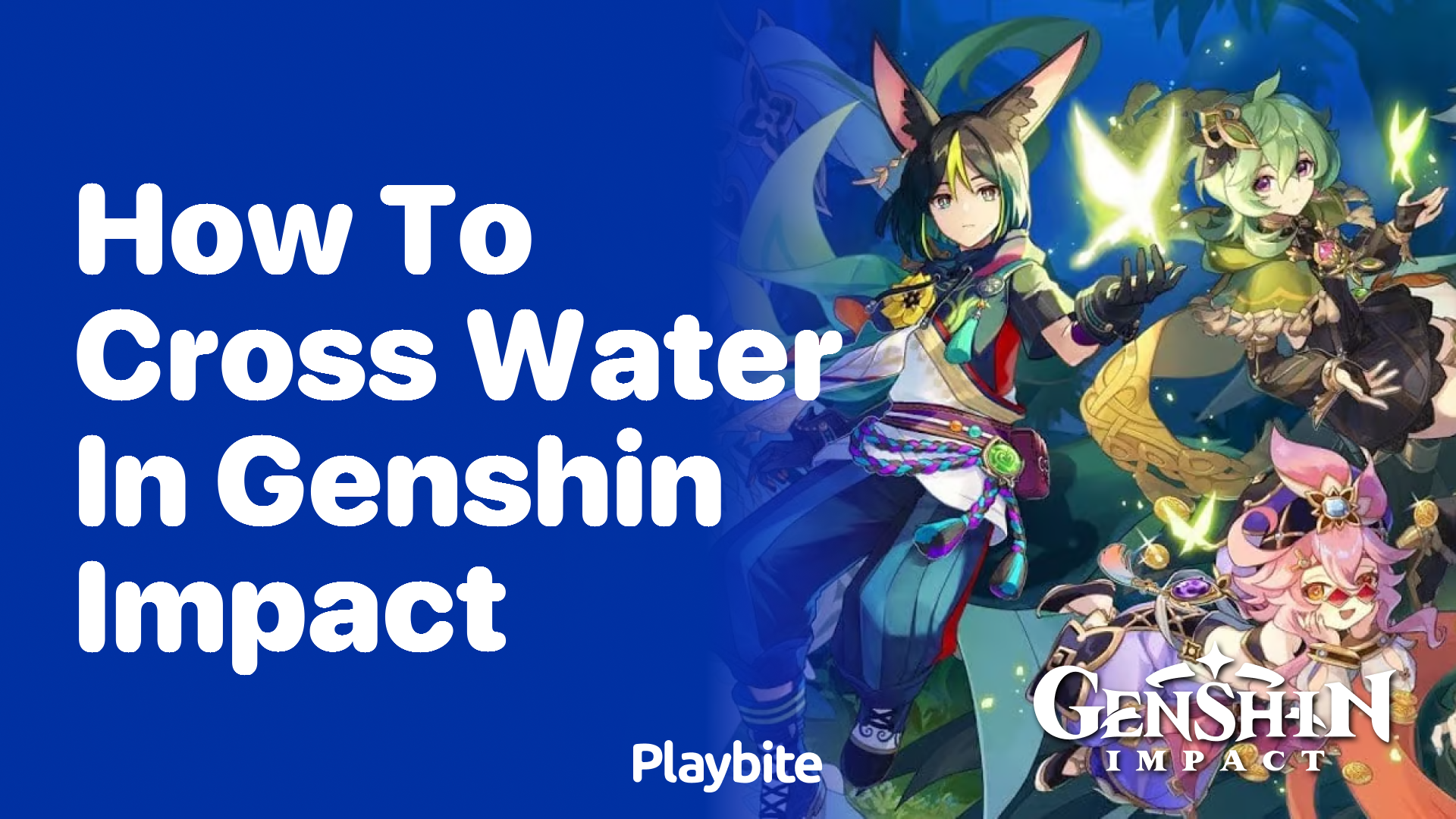 How to Cross Water in Genshin Impact