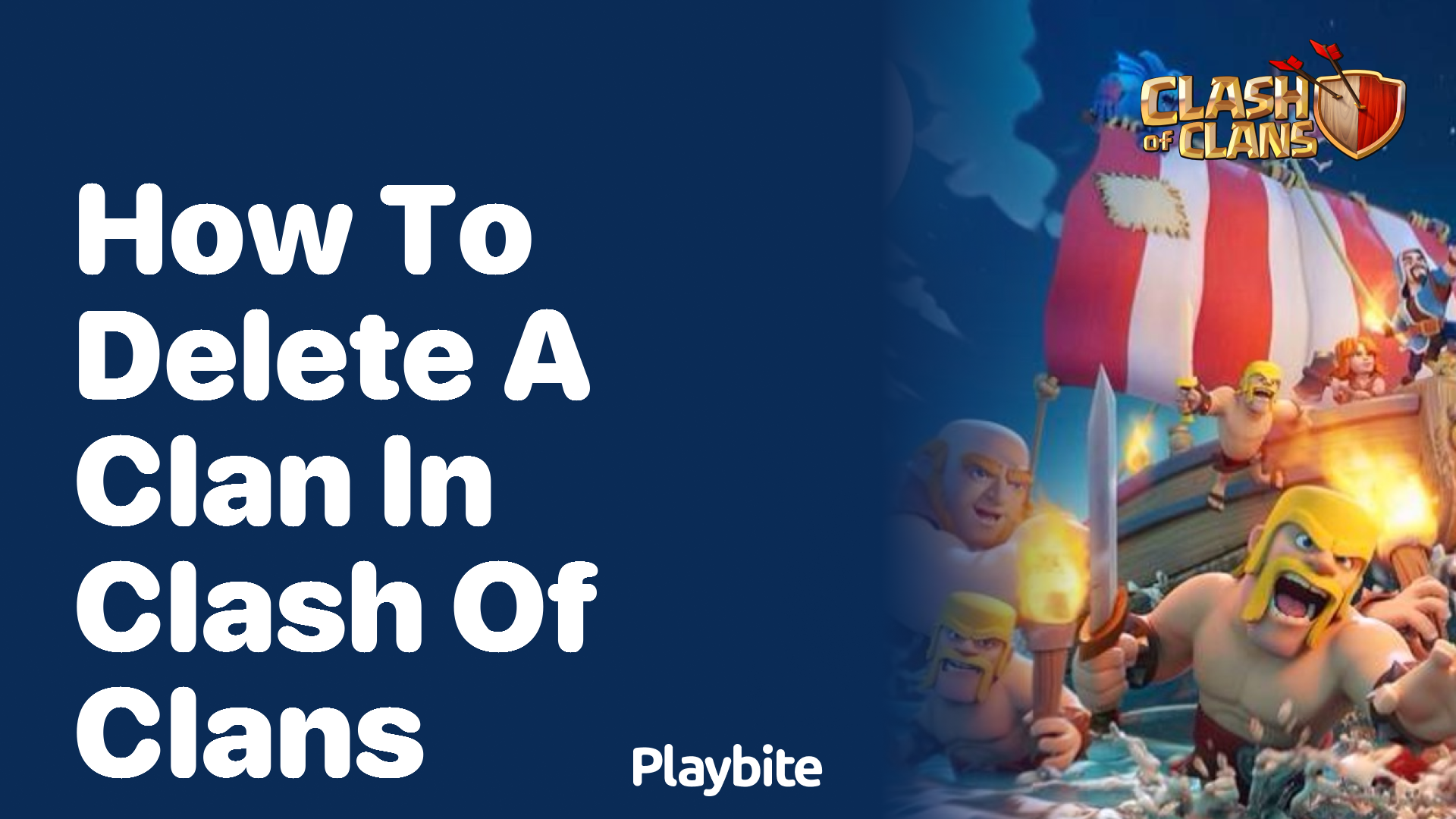 How to delete a clan in Clash of Clans