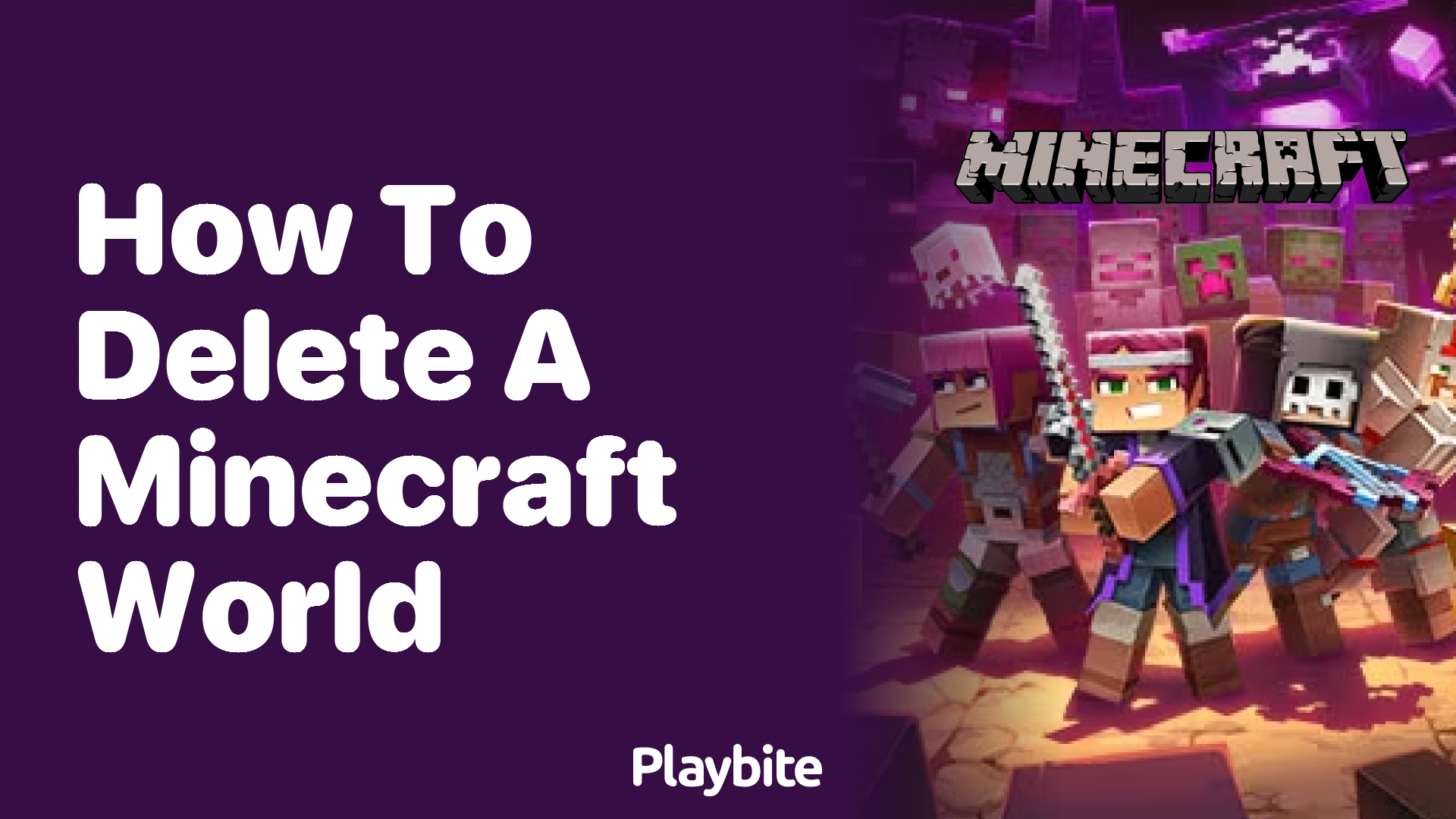 How to Delete a Minecraft World