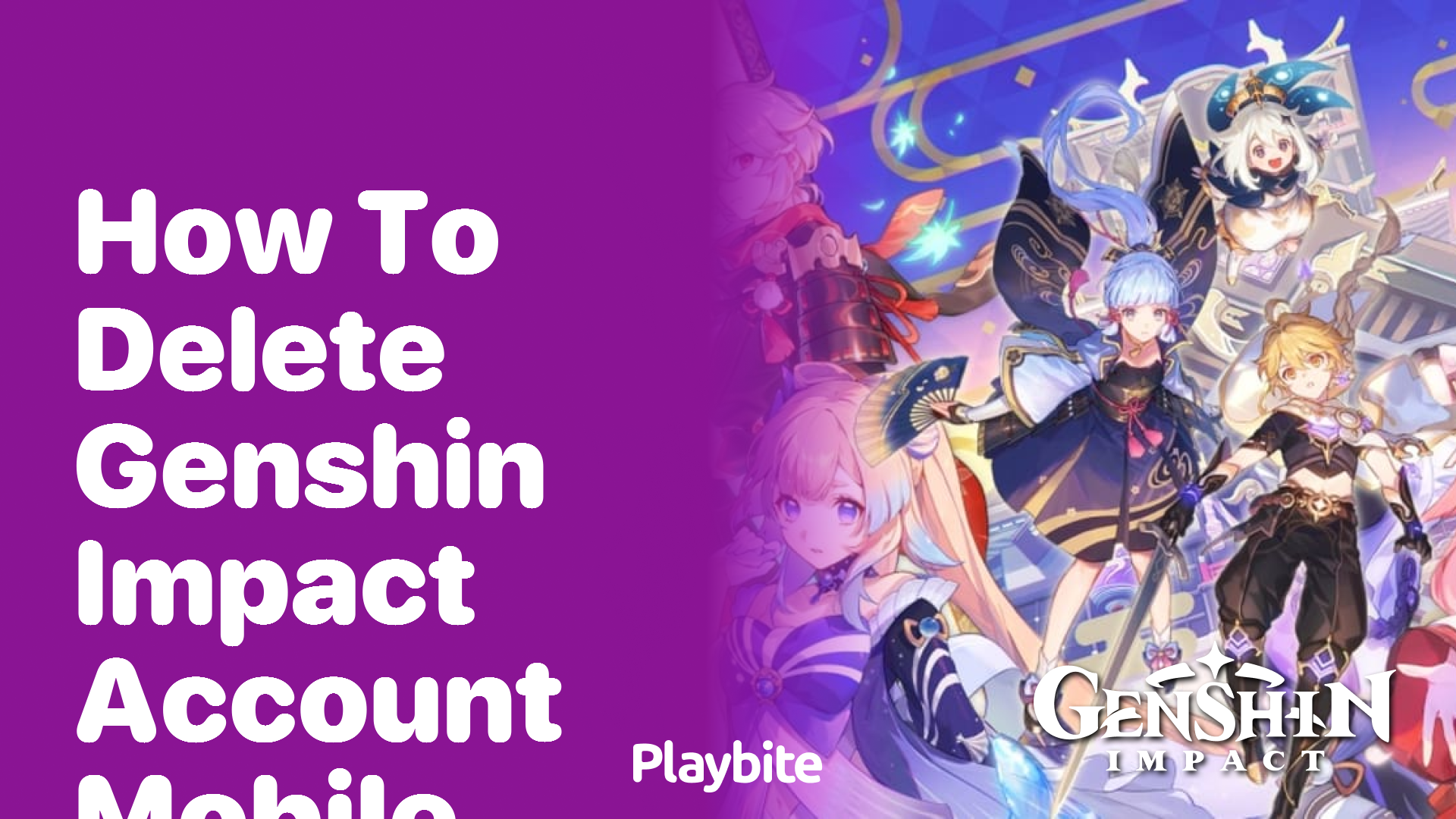 How to Delete Your Genshin Impact Account on Mobile