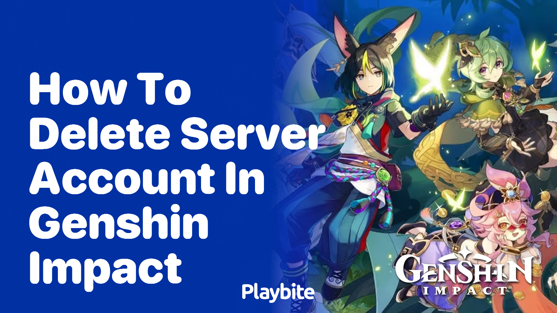 How to Delete a Server Account in Genshin Impact