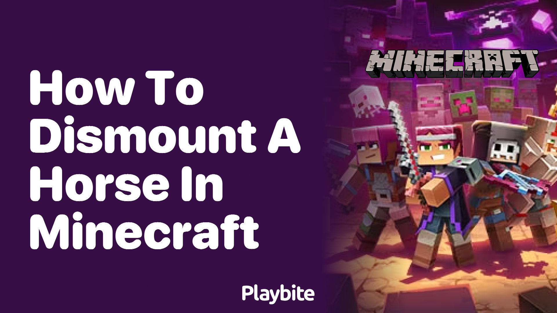 How to Dismount a Horse in Minecraft: Quick and Easy Guide