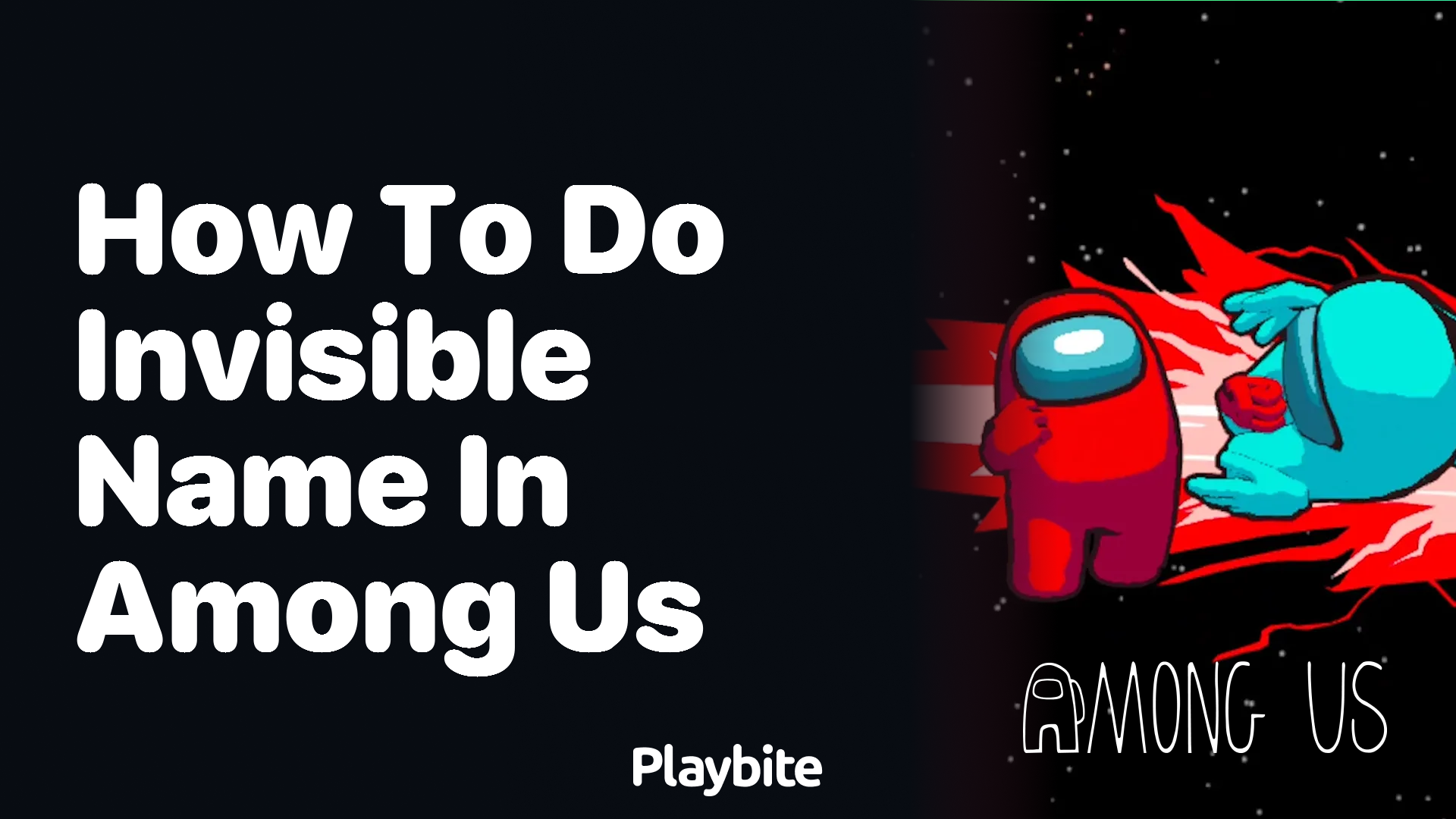 How to make your name invisible in Among Us