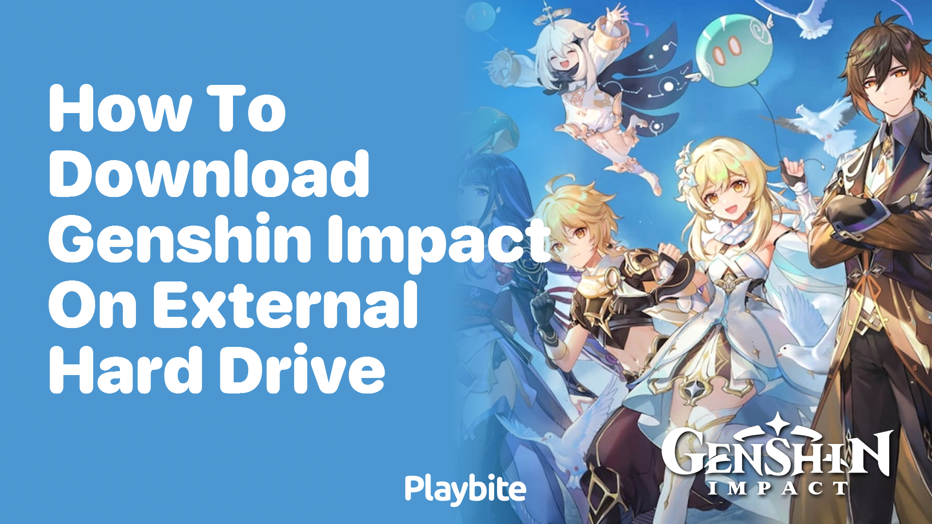 How to Download Genshin Impact on an External Hard Drive