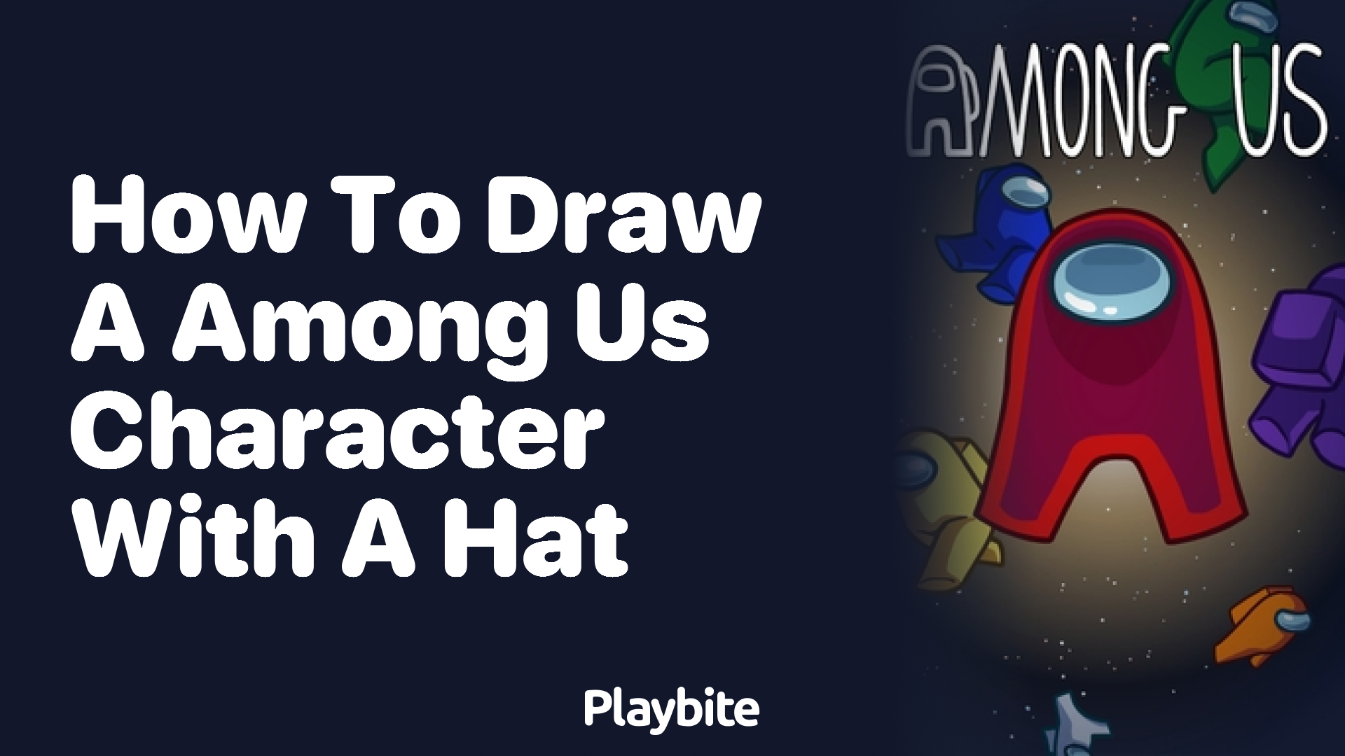 How to Draw an Among Us Character with a Hat
