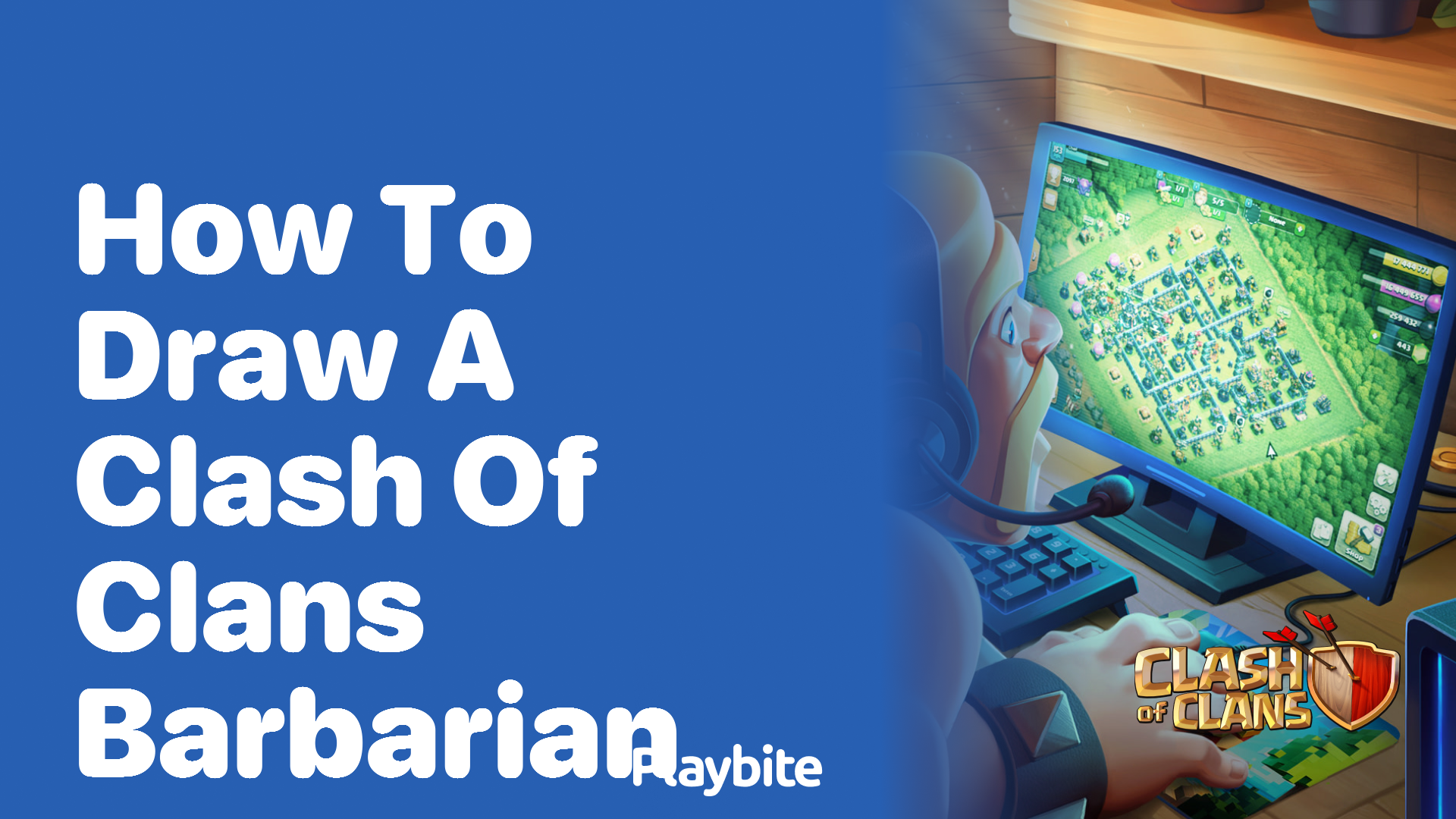 How to Draw a Clash of Clans Barbarian