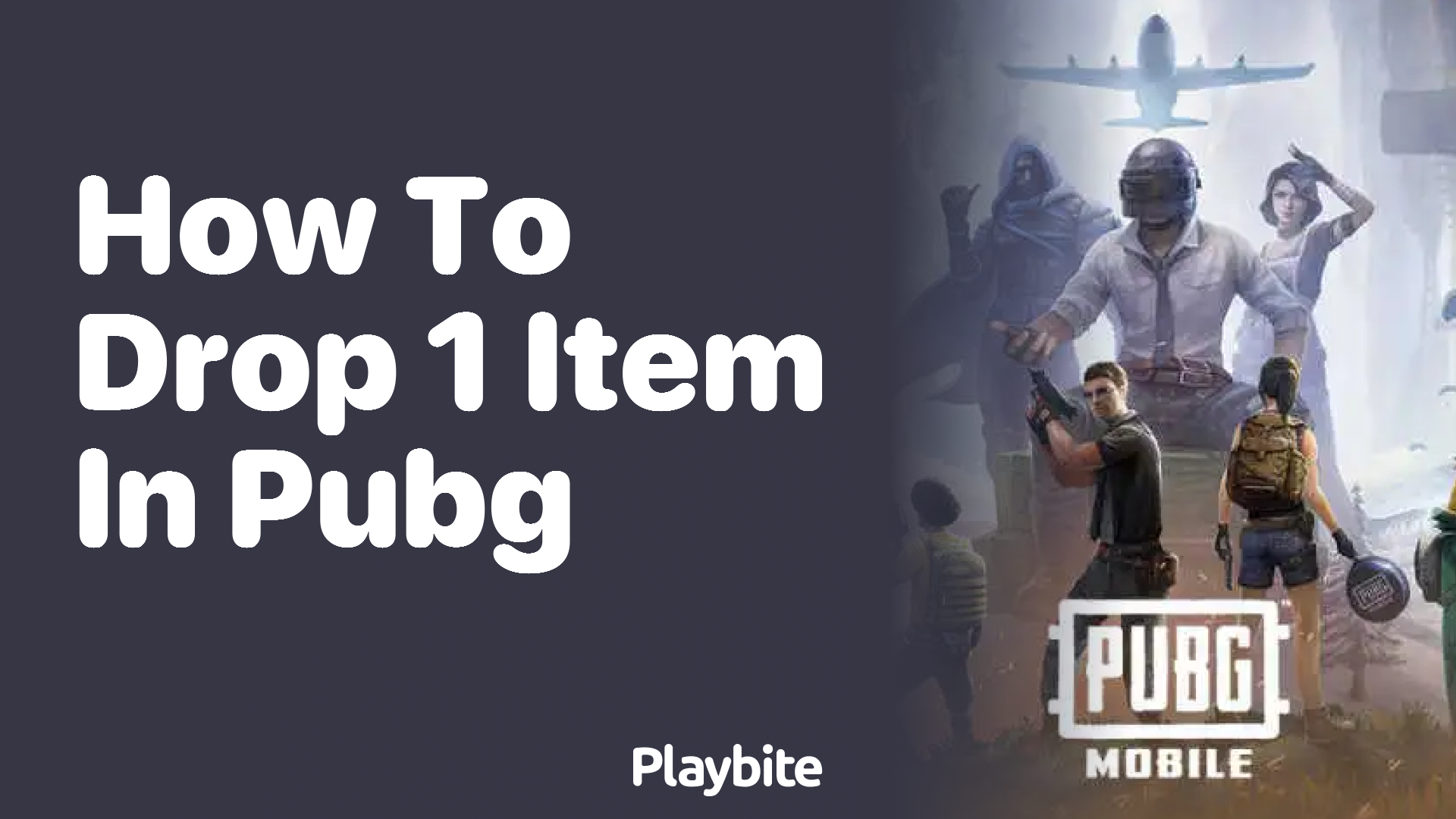 How to Drop Just One Item in PUBG Mobile