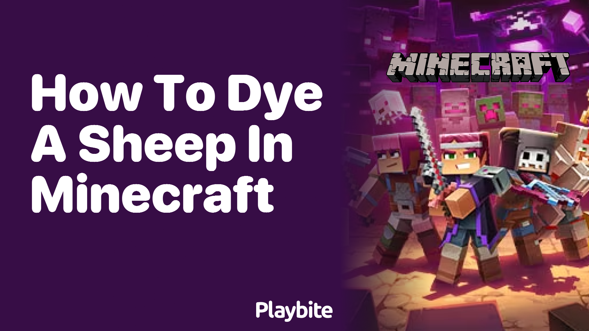 How to Dye a Sheep in Minecraft