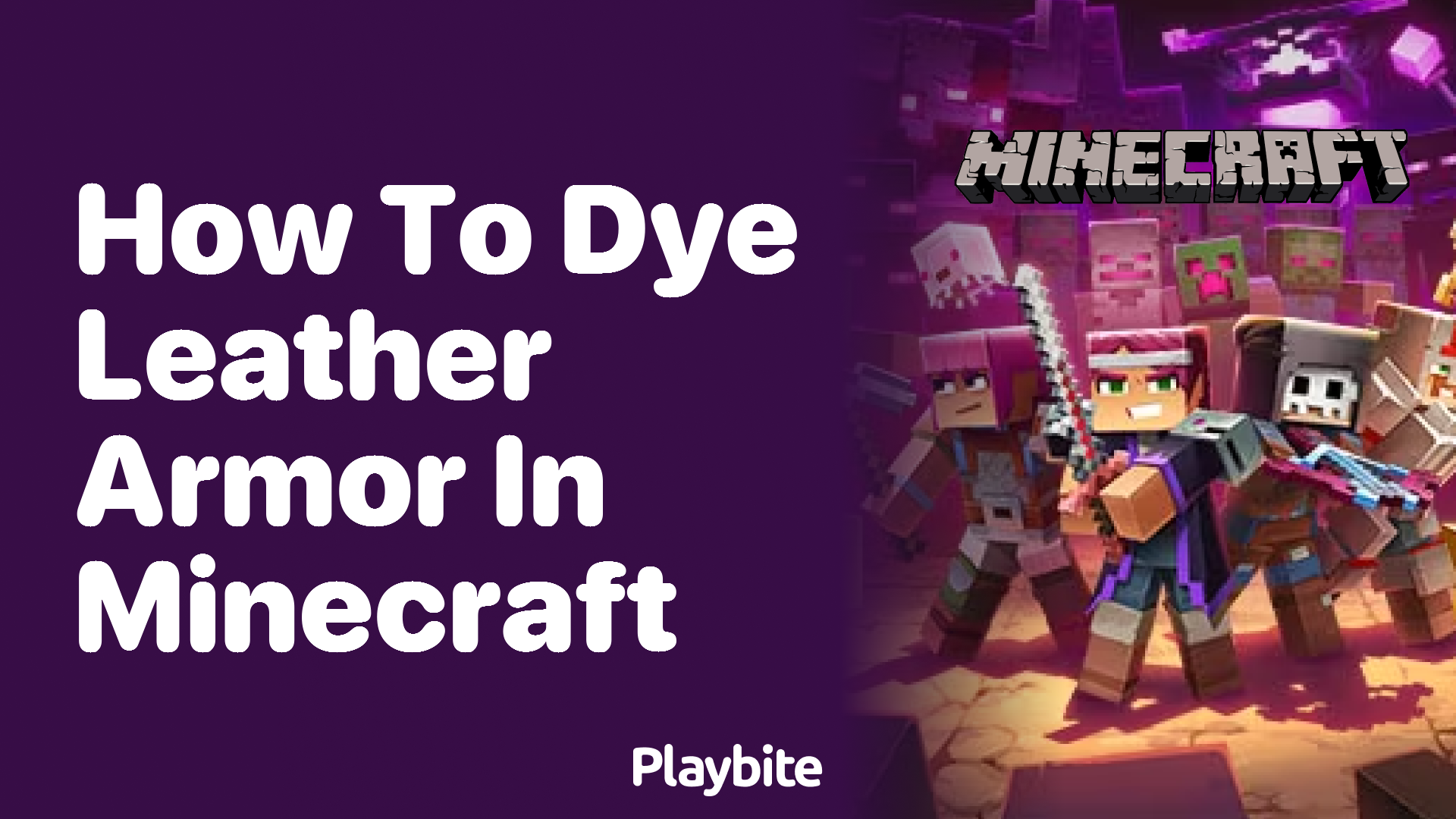 How to Dye Leather Armor in Minecraft Playbite