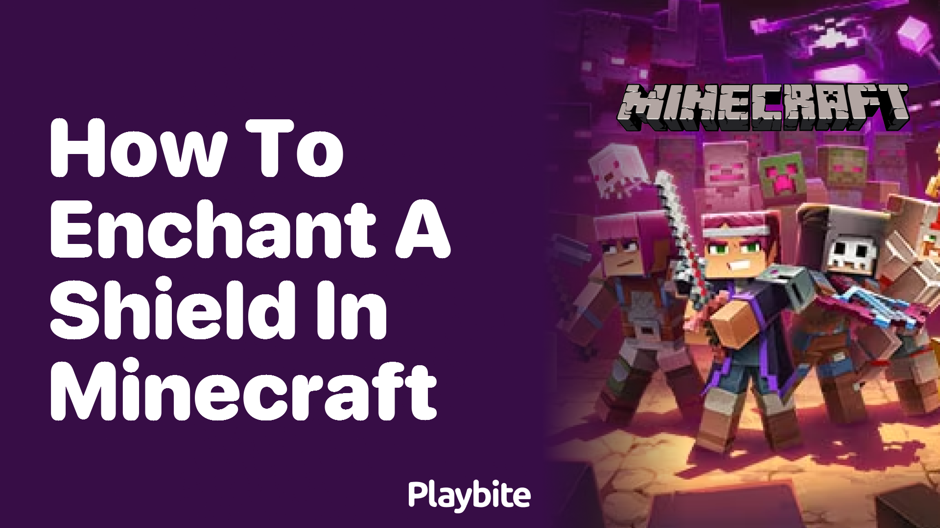 How to enchant a shield in Minecraft