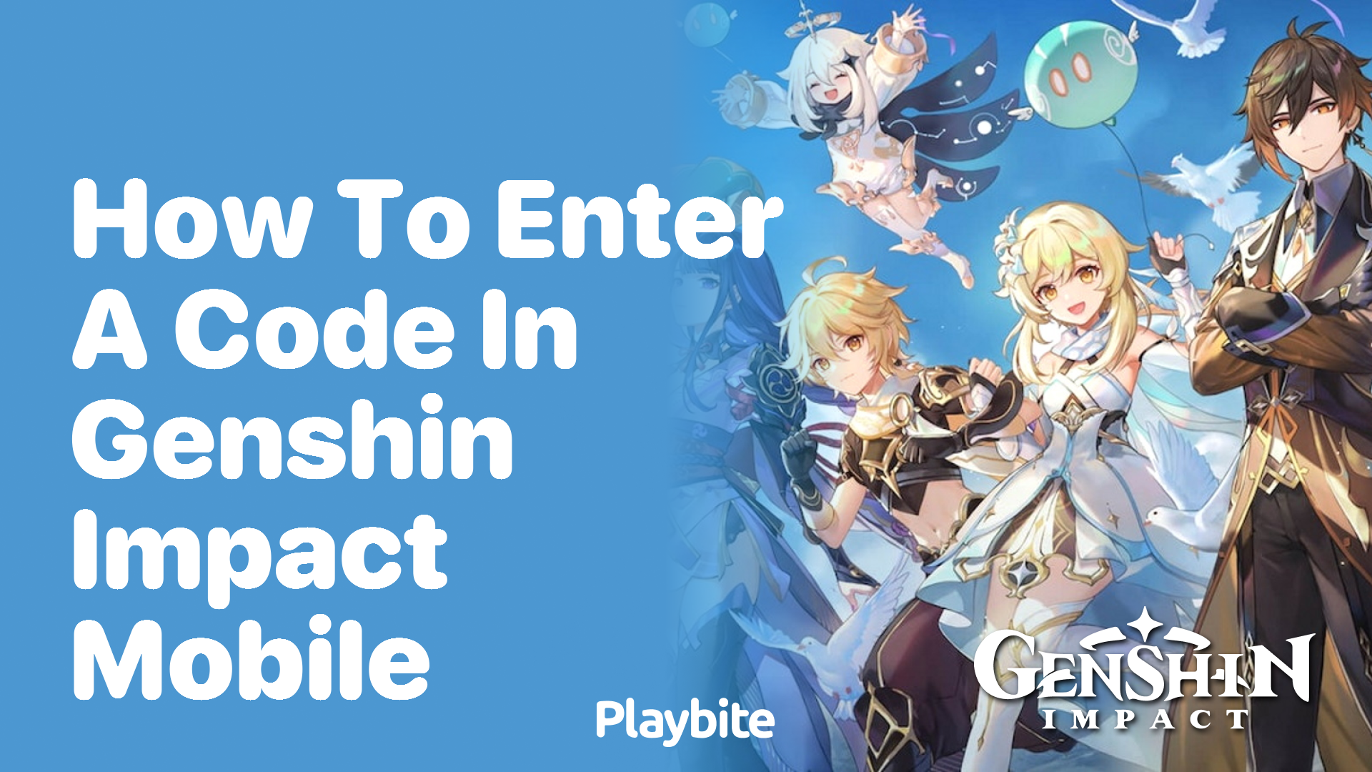 How to Enter a Code in Genshin Impact Mobile