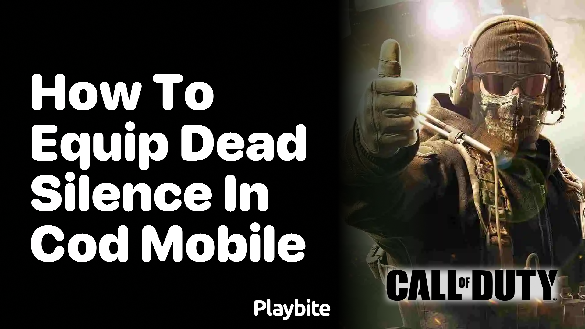 How to Equip Dead Silence in COD Mobile