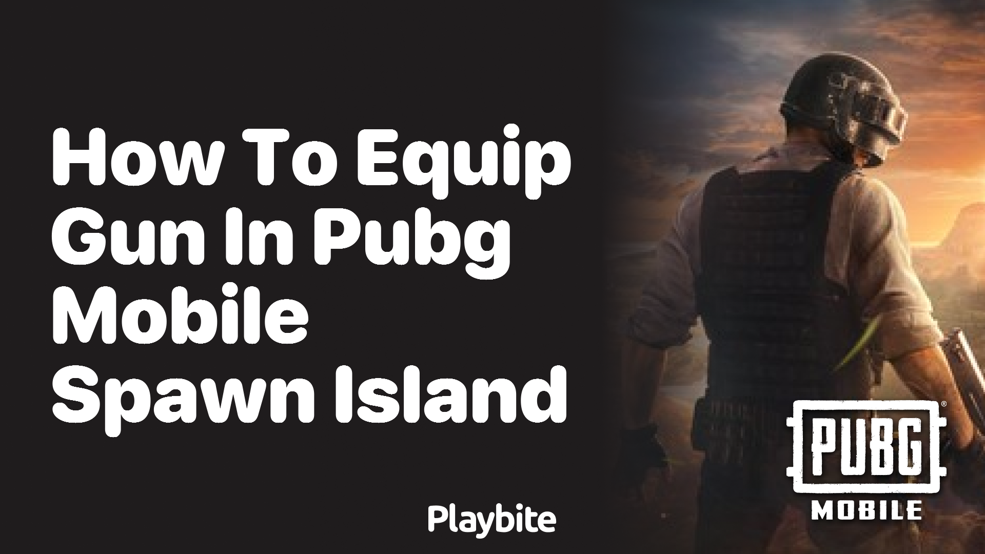 How to Equip a Gun in PUBG Mobile Spawn Island