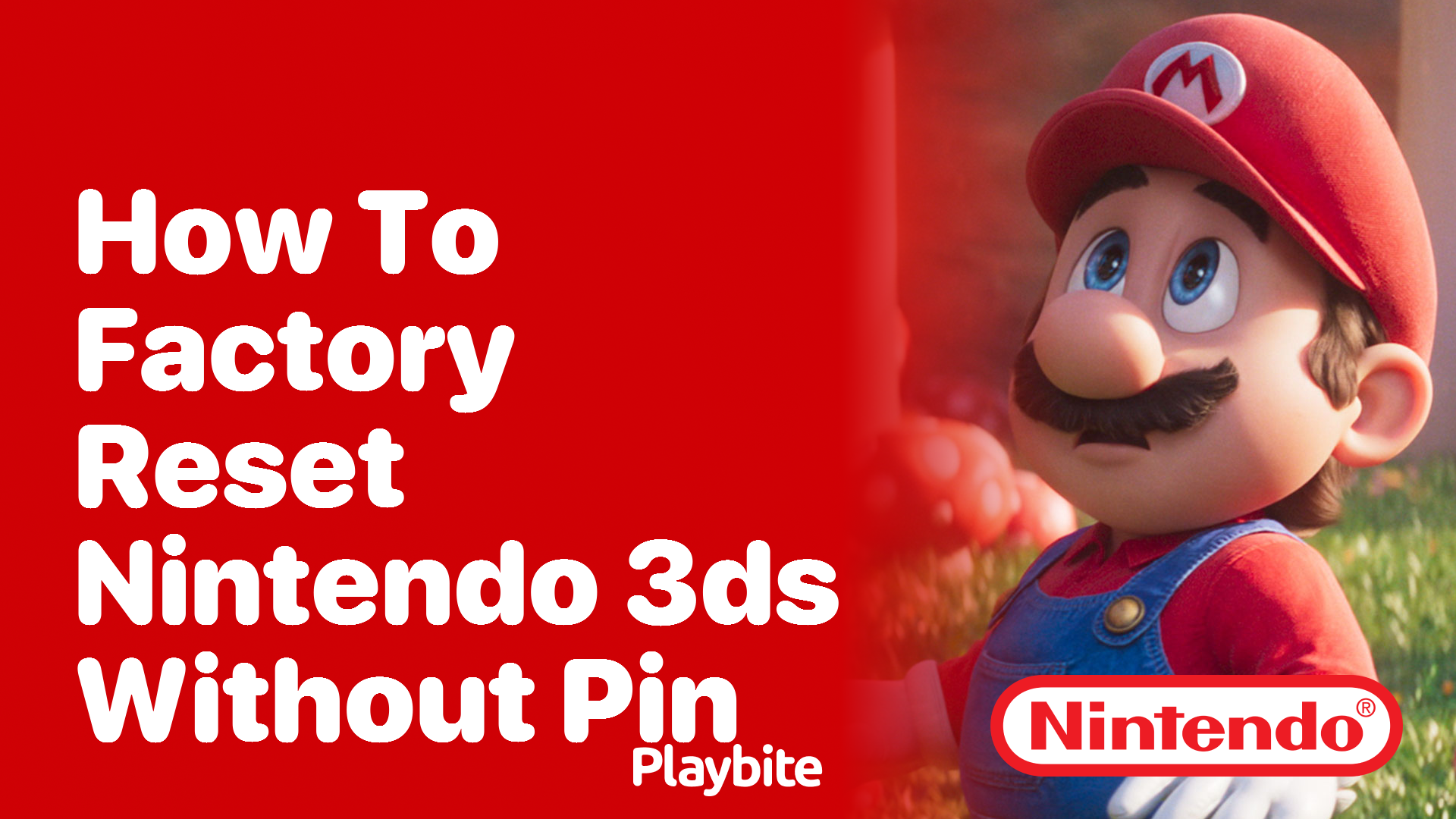 How to Factory Reset a Nintendo 3DS Without a PIN