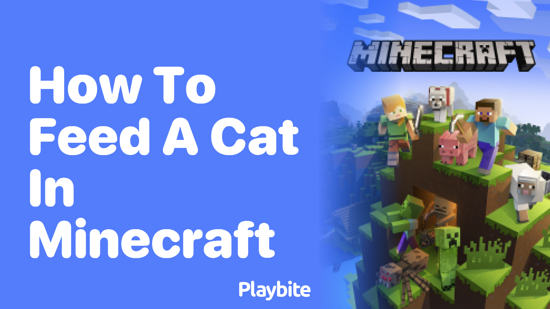 How to Feed a Cat in Minecraft Playbite