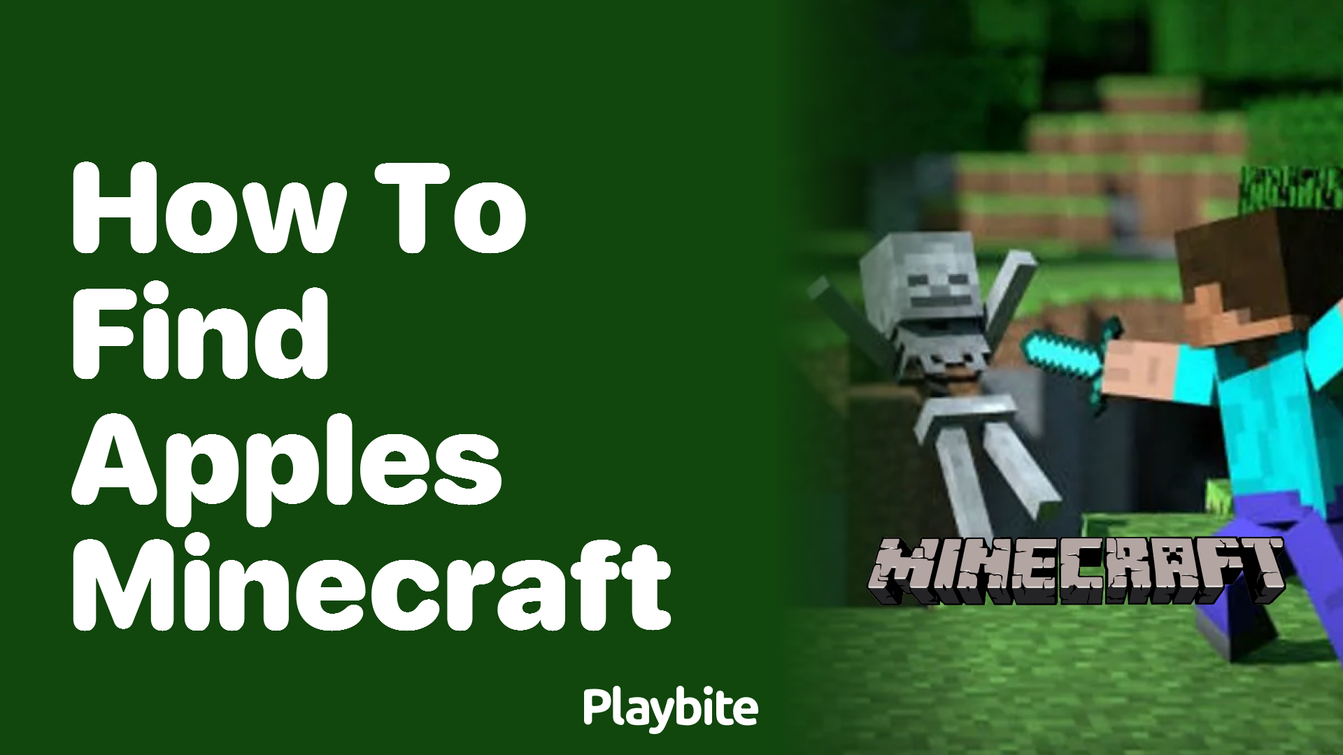 How to Find Apples in Minecraft