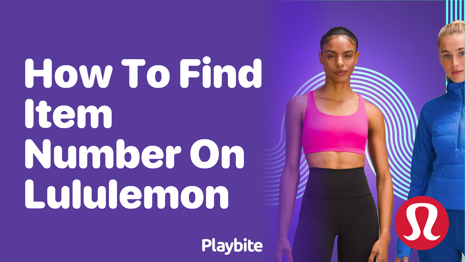 How to Find the Item Number on Lululemon Gear