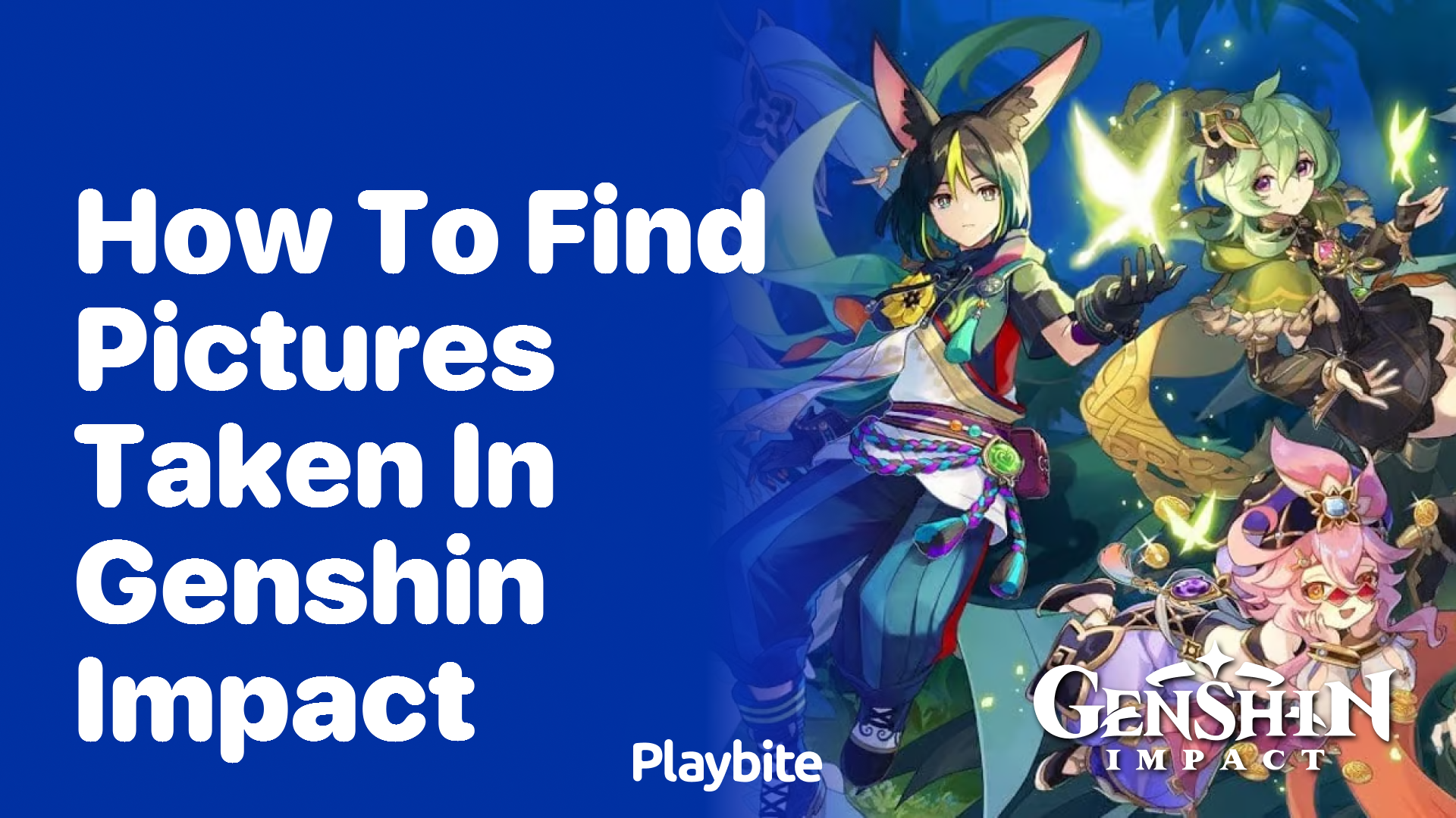 How to Find Pictures Taken in Genshin Impact