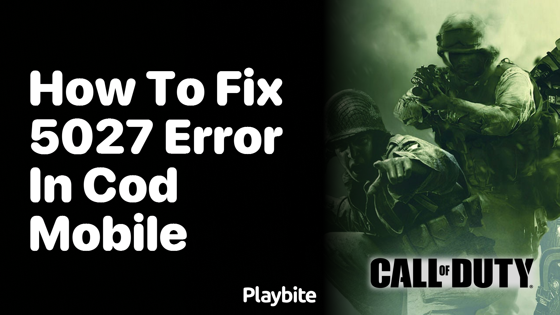 How to Fix the 5027 Error in COD Mobile