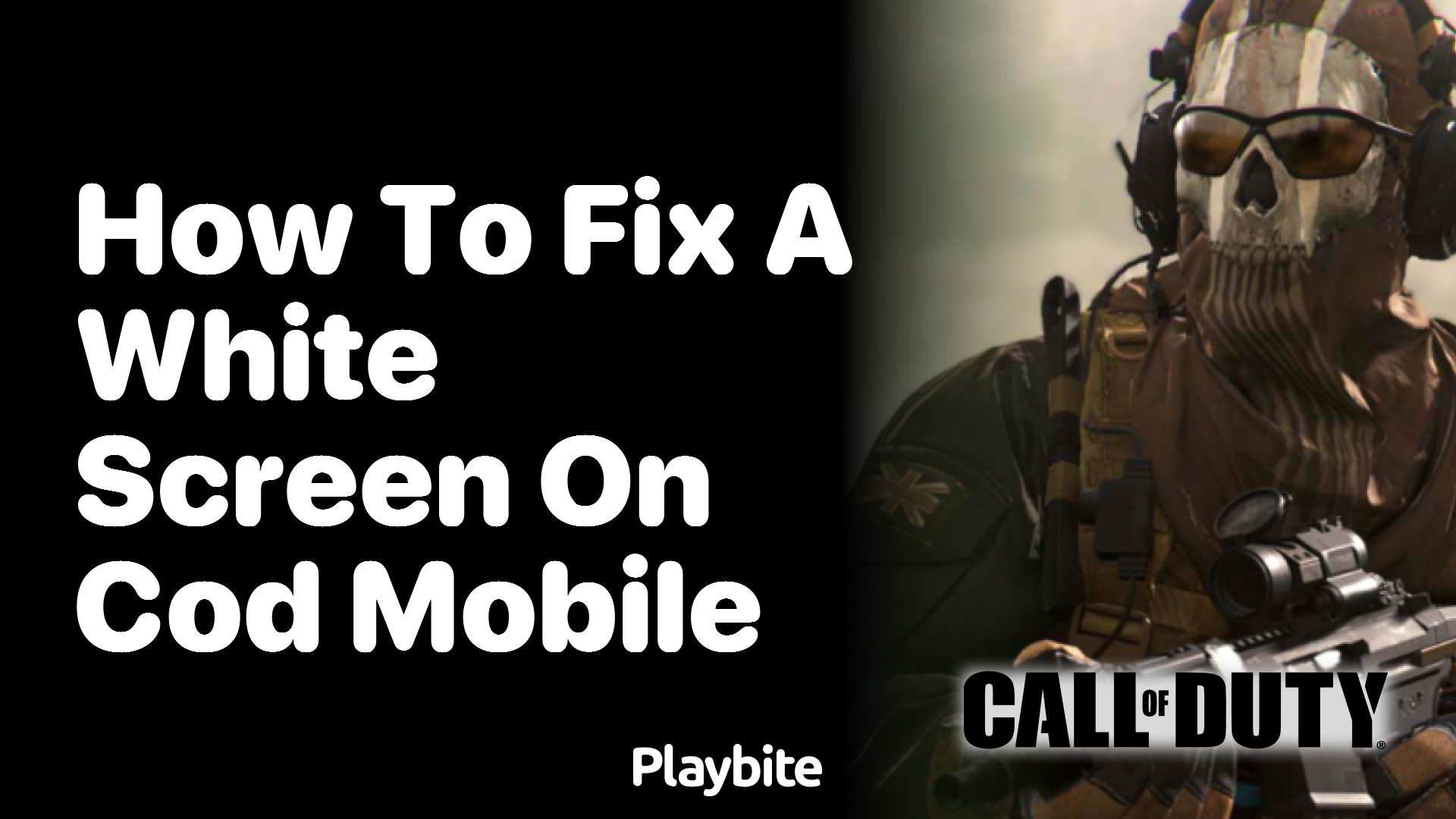 How to Fix a White Screen on COD Mobile