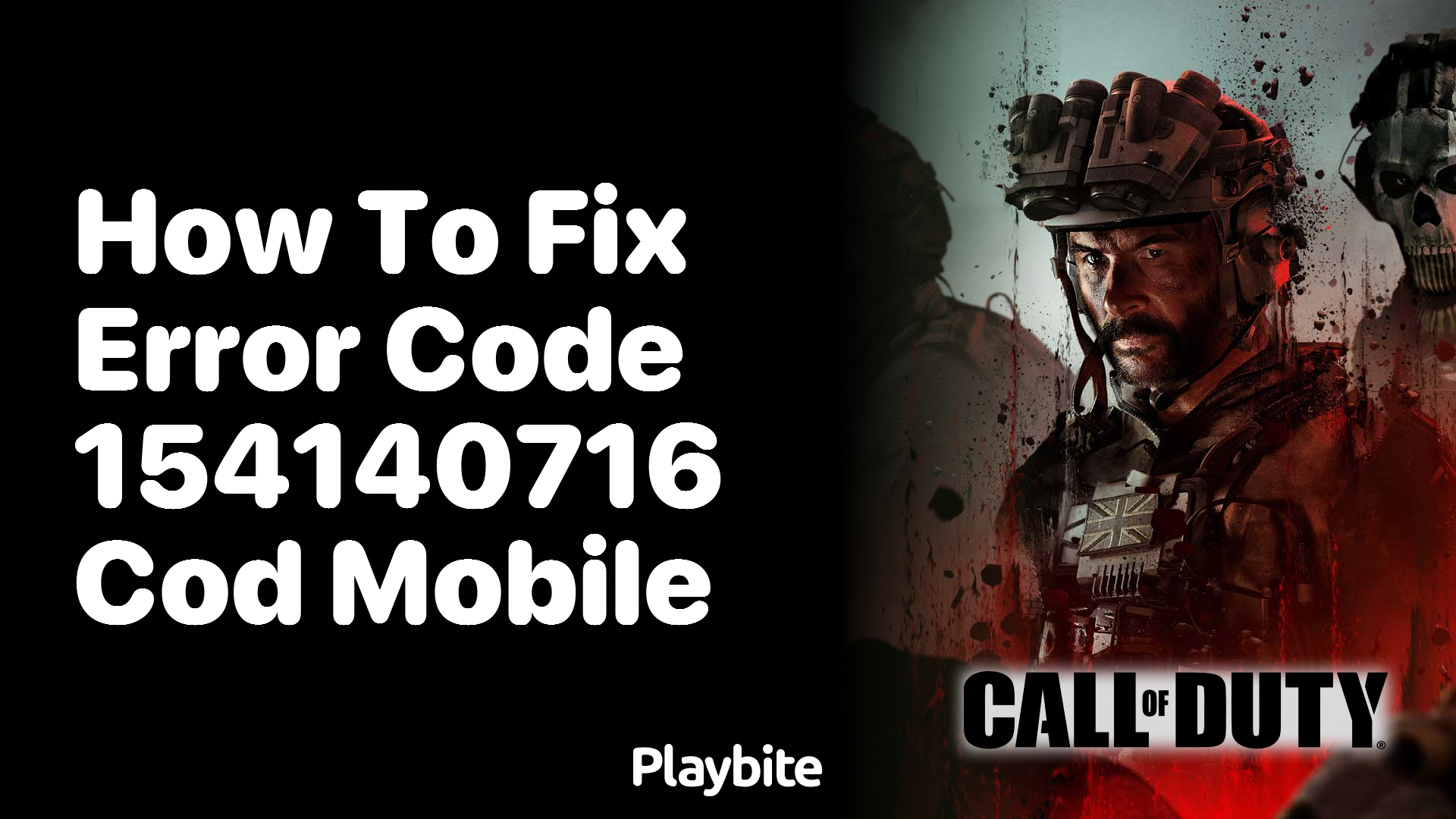 How to Fix Error Code 154140716 in COD Mobile