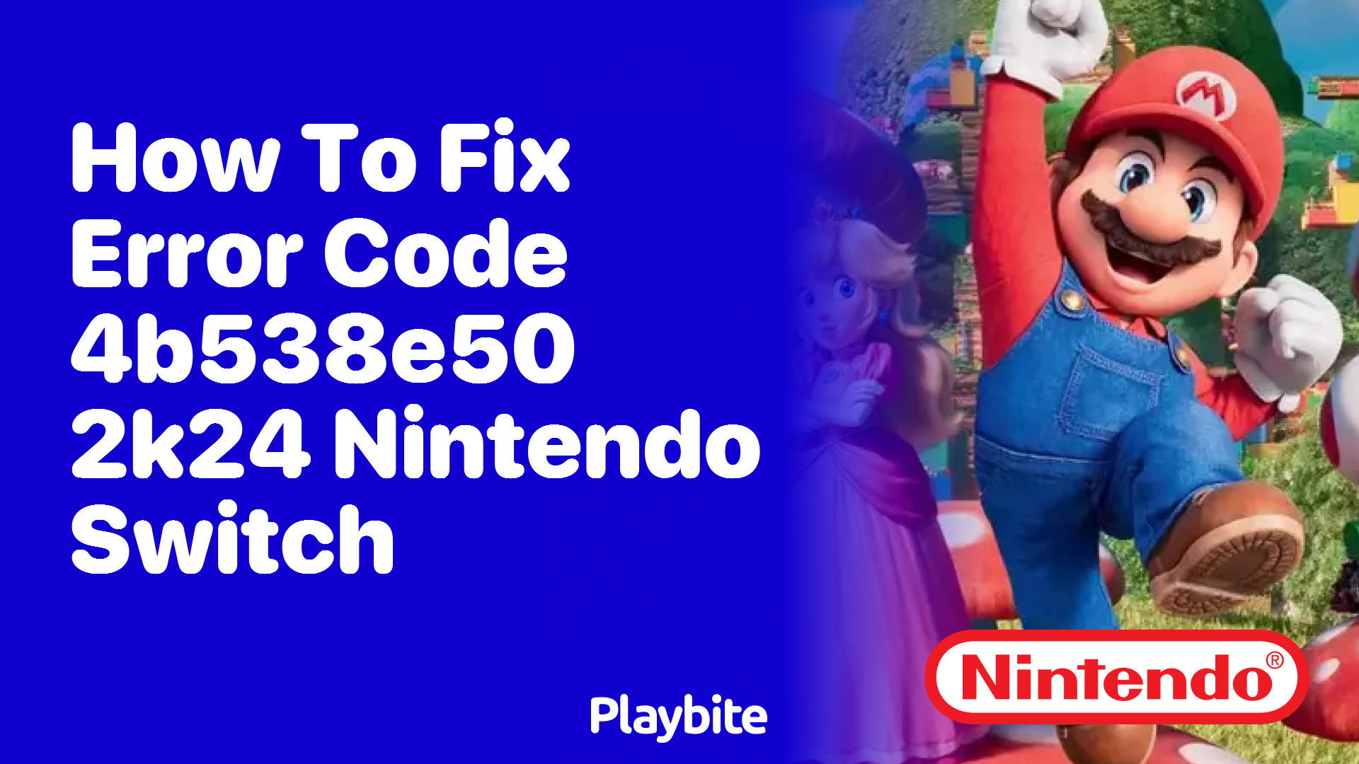How to Fix Error Code 4b538e50 on 2K24 for Nintendo Switch