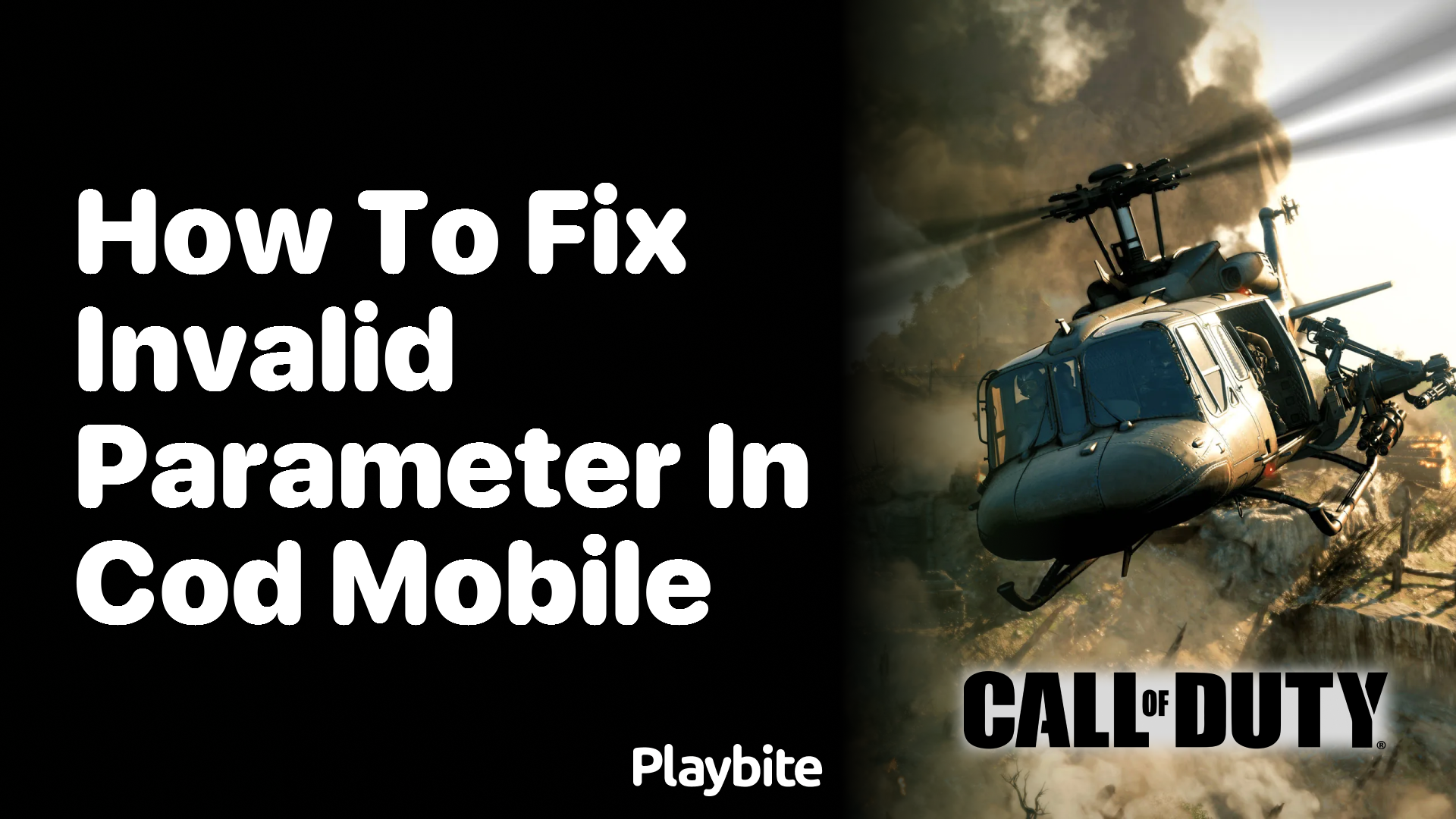 How to Fix the Invalid Parameter Error in COD Mobile