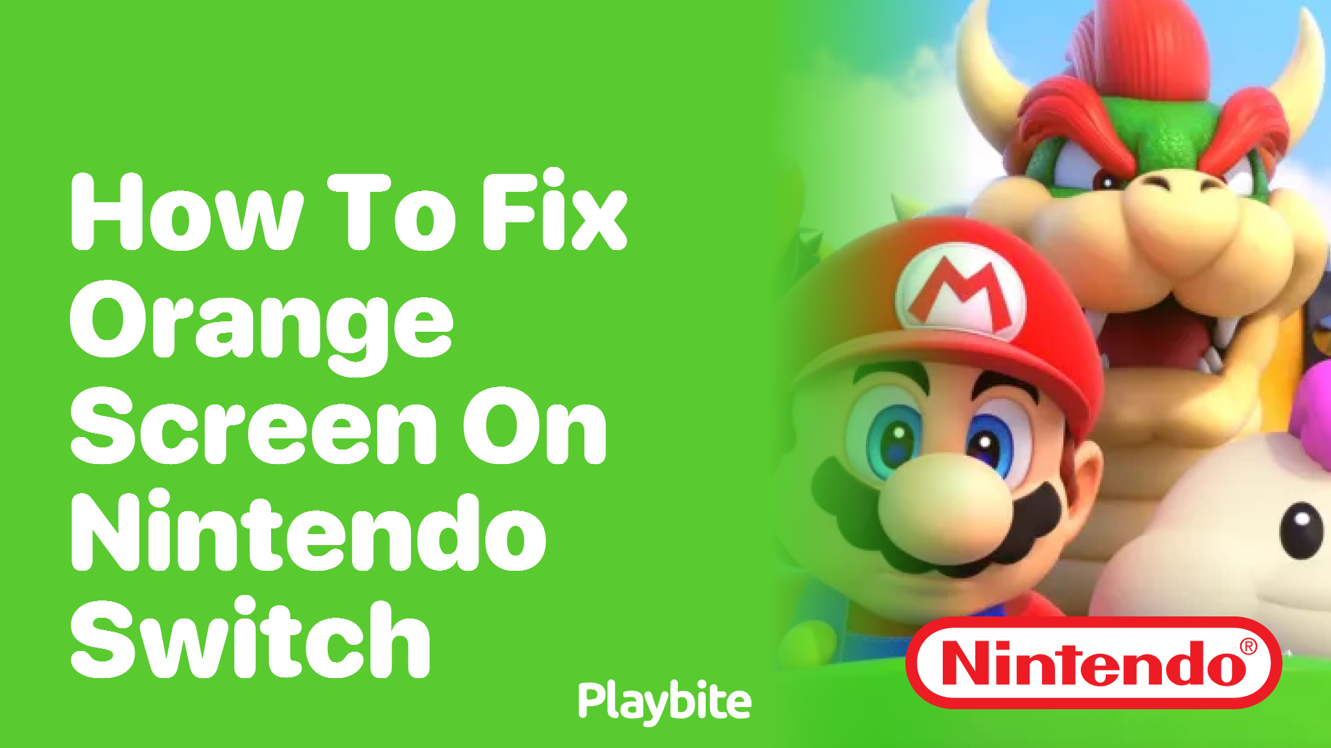 How to Fix Orange Screen on Nintendo Switch Playbite