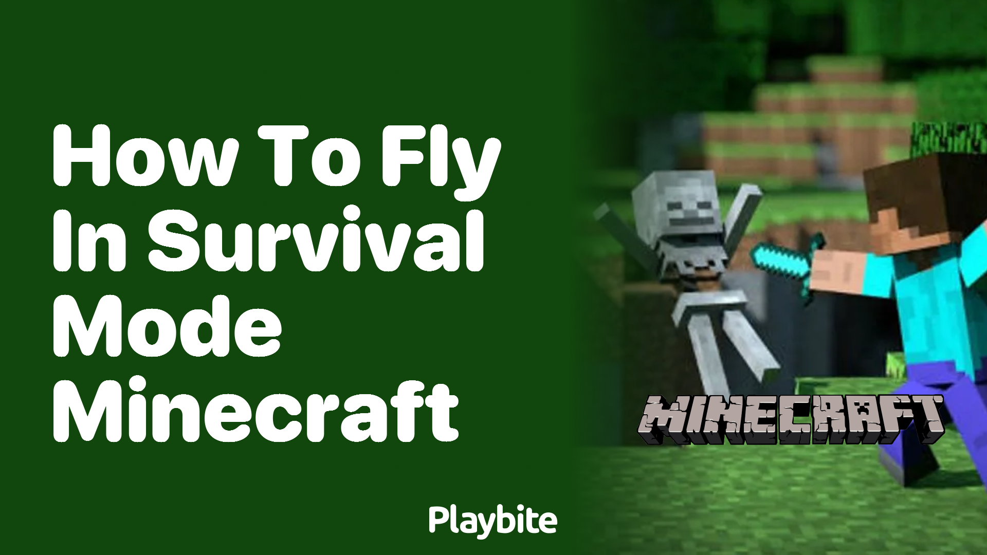How to Fly in Survival Mode in Minecraft