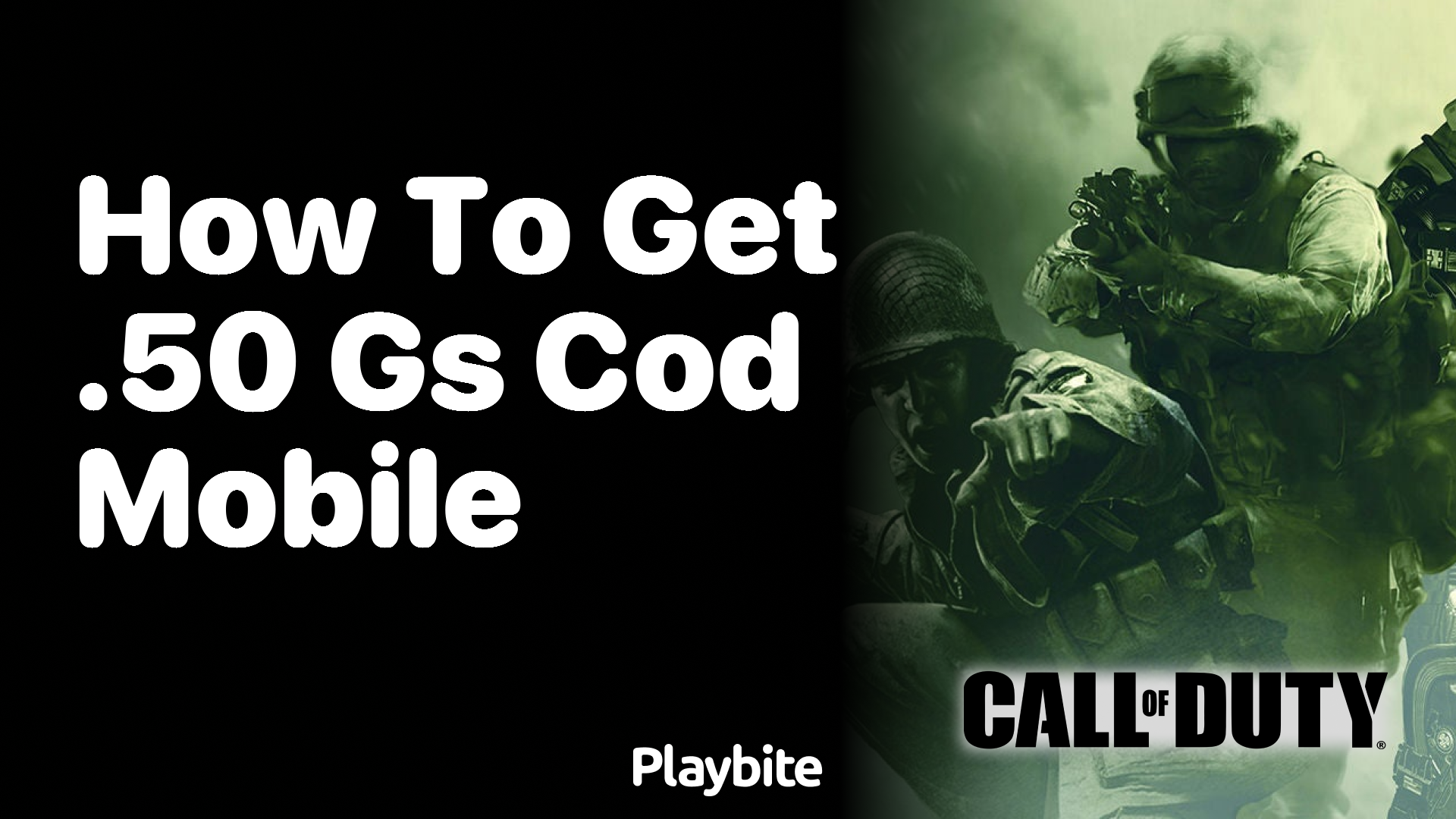 How to Get .50 GS in COD Mobile