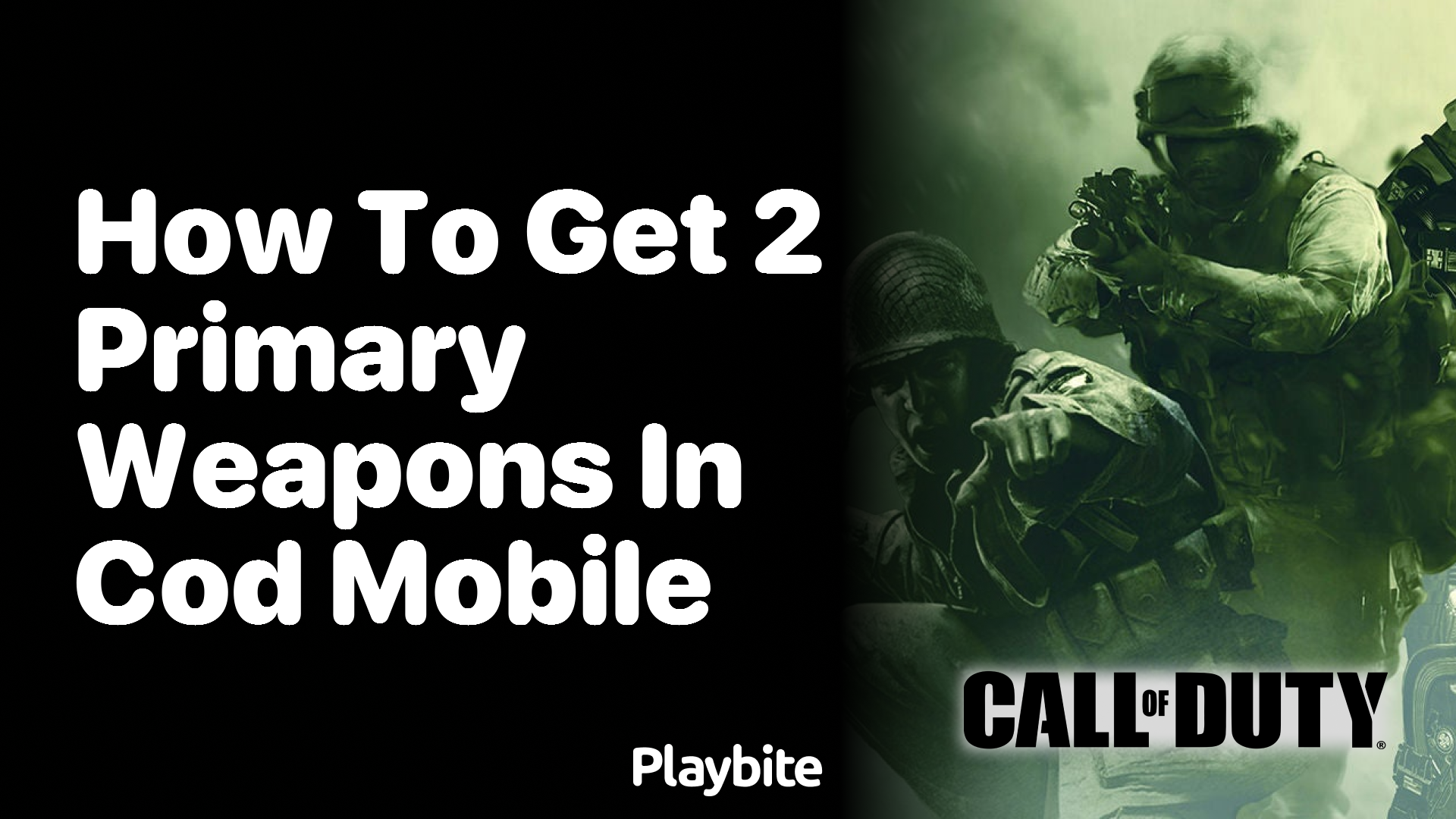 How to Get 2 Primary Weapons in COD Mobile
