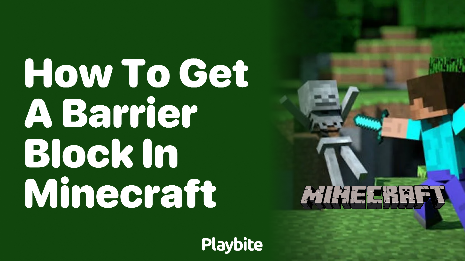 How to Get a Barrier Block in Minecraft Playbite