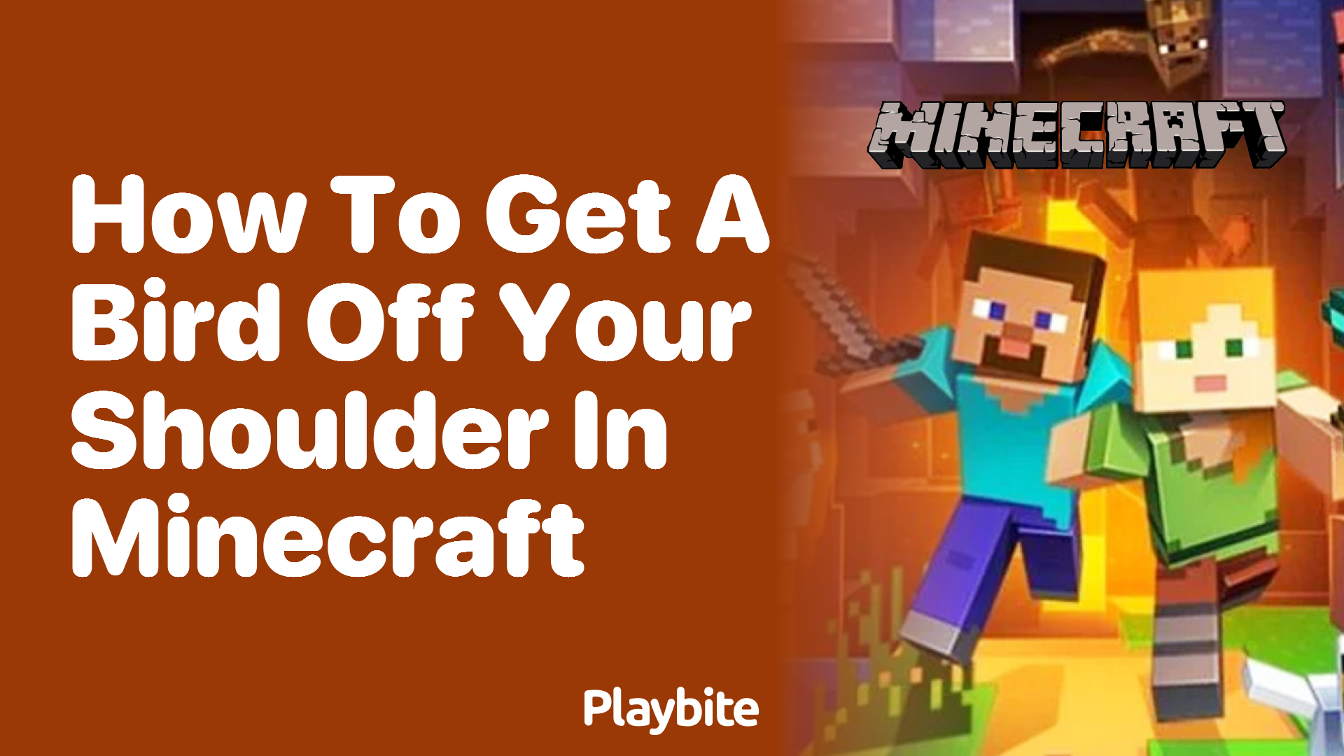 How to Get a Bird Off Your Shoulder in Minecraft