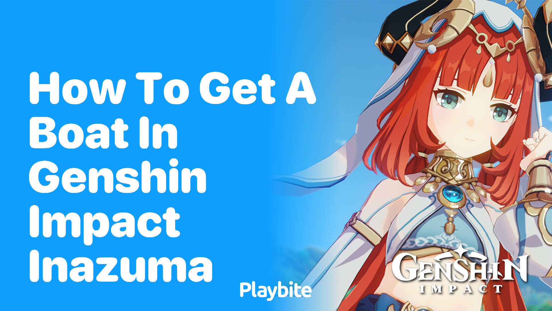 How to Get a Boat in Genshin Impact Inazuma