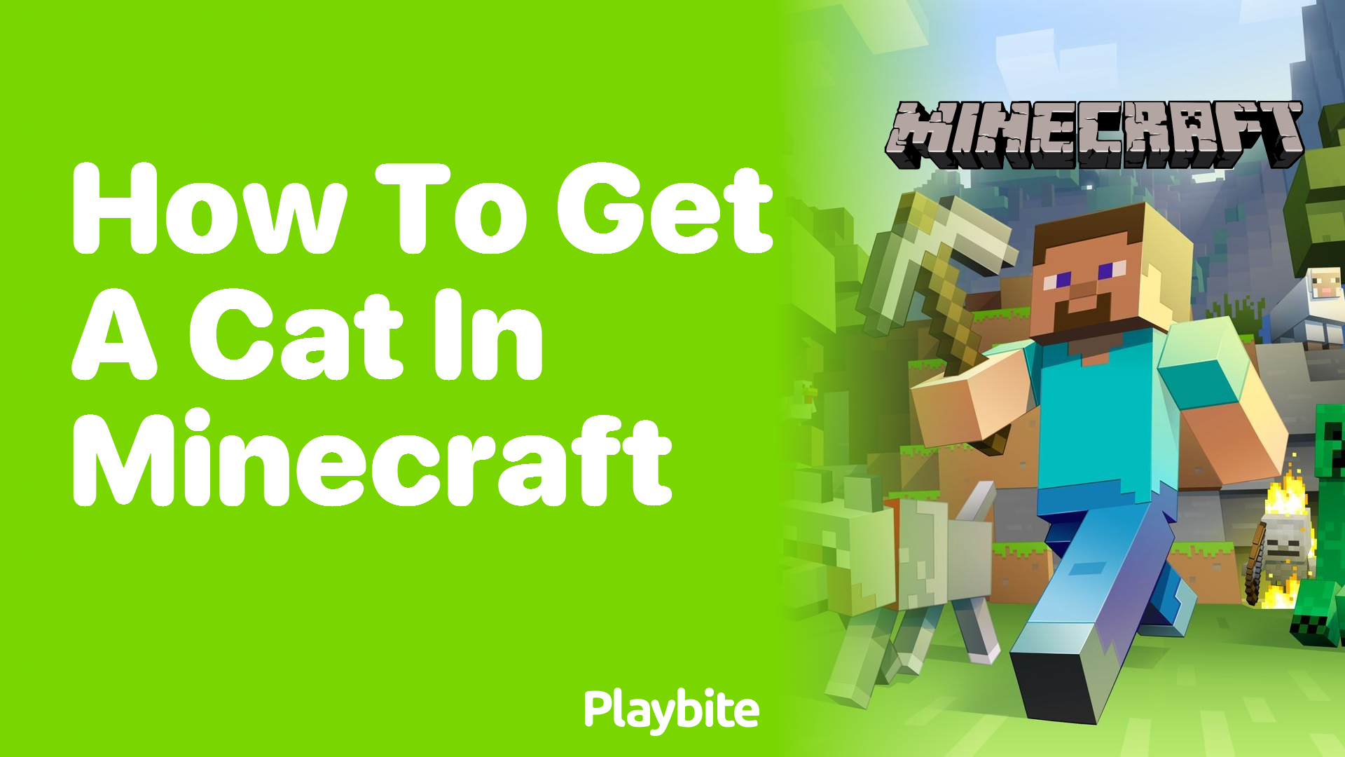 How to Get a Cat in Minecraft