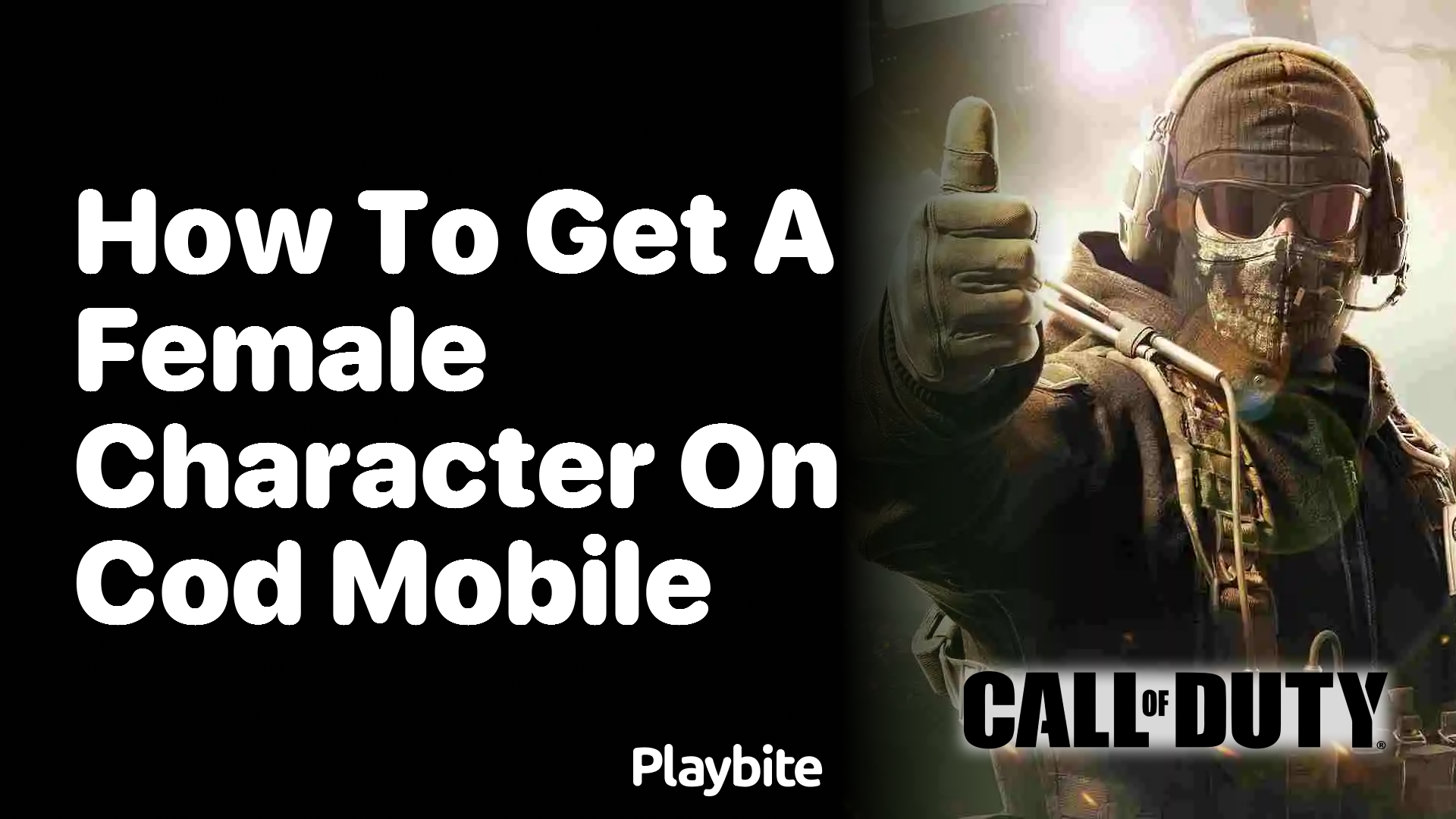 How to Get a Female Character on COD Mobile