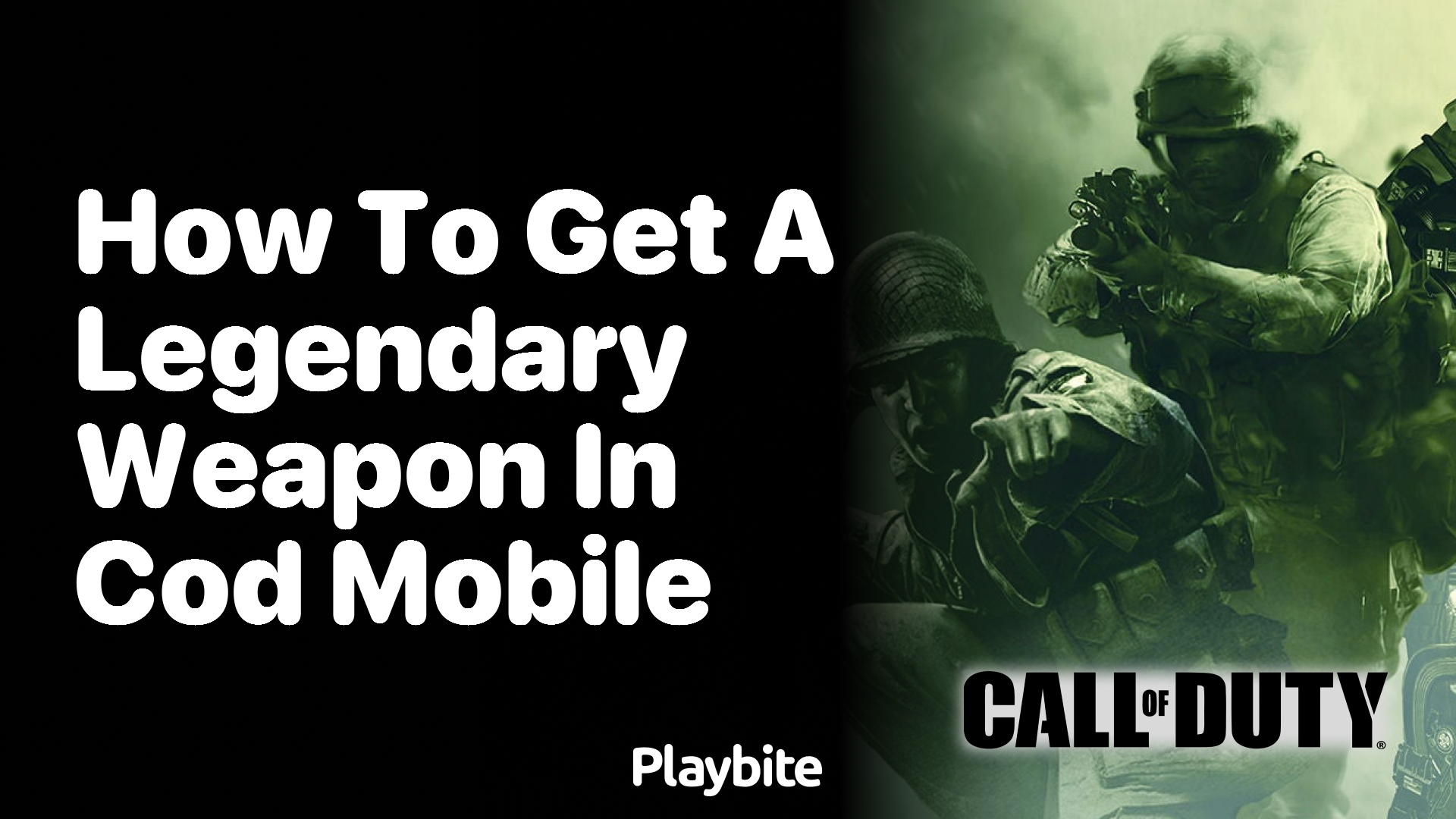 How to Get a Legendary Weapon in COD Mobile