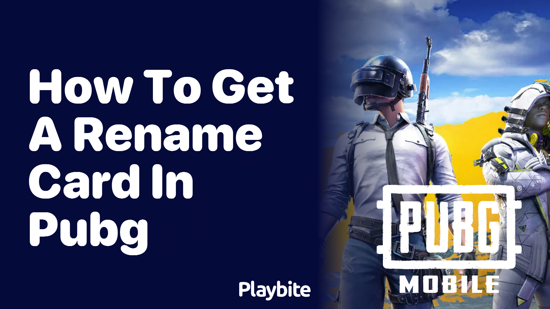 How to Get a Rename Card in PUBG Mobile?