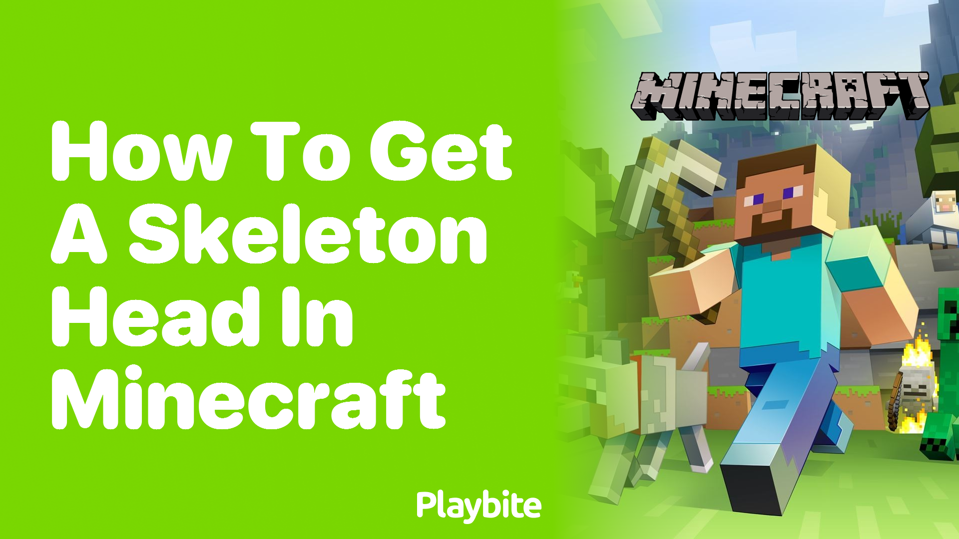 How to Get a Skeleton Head in Minecraft
