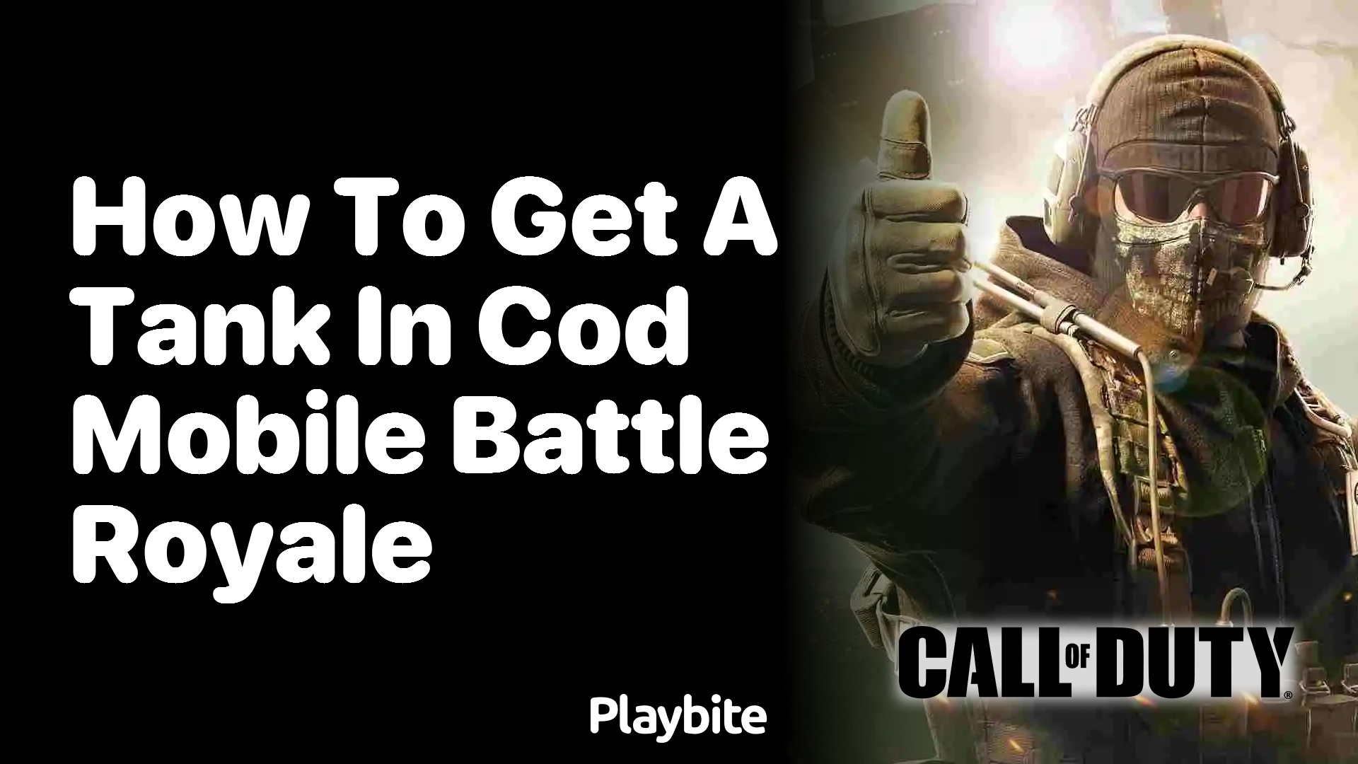 How to Get a Tank in COD Mobile Battle Royale